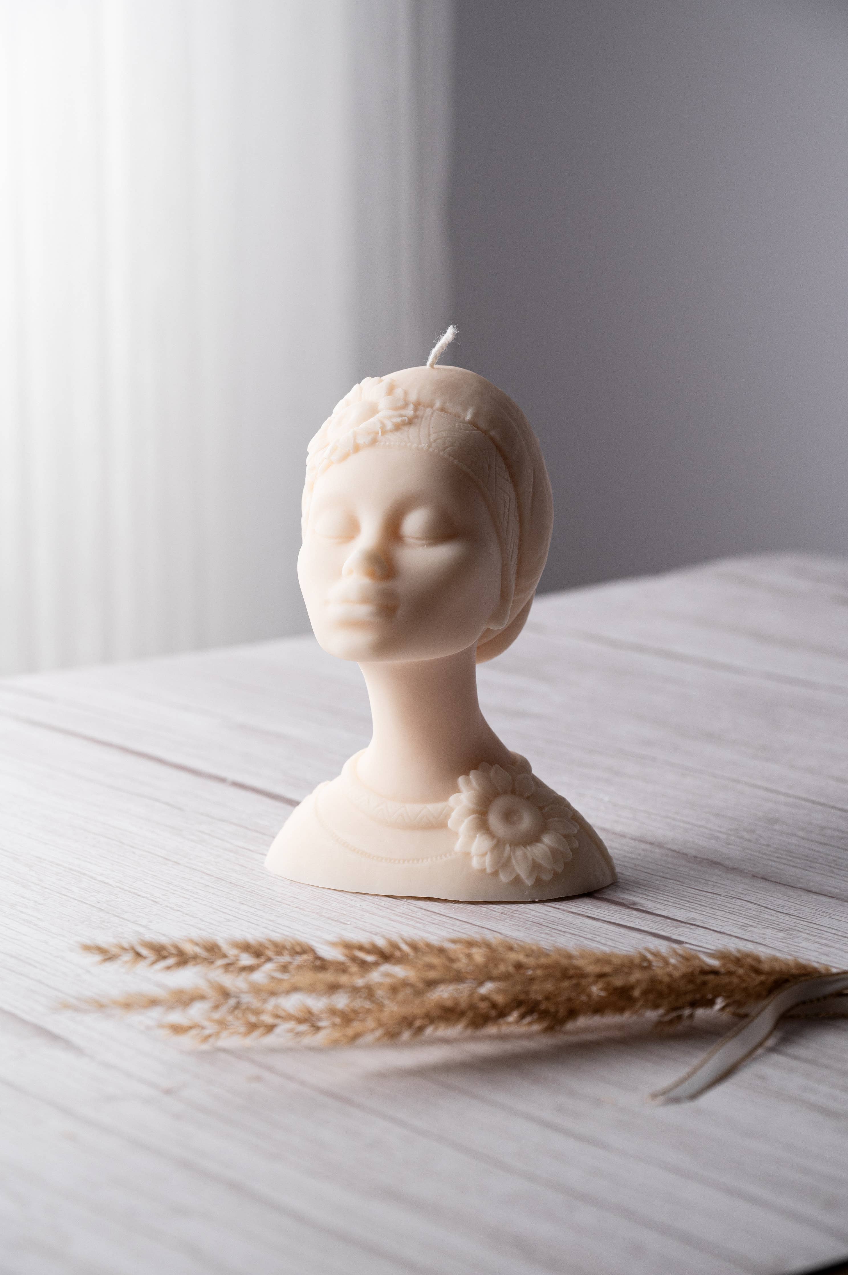 African Female Figure Candle - Image 6