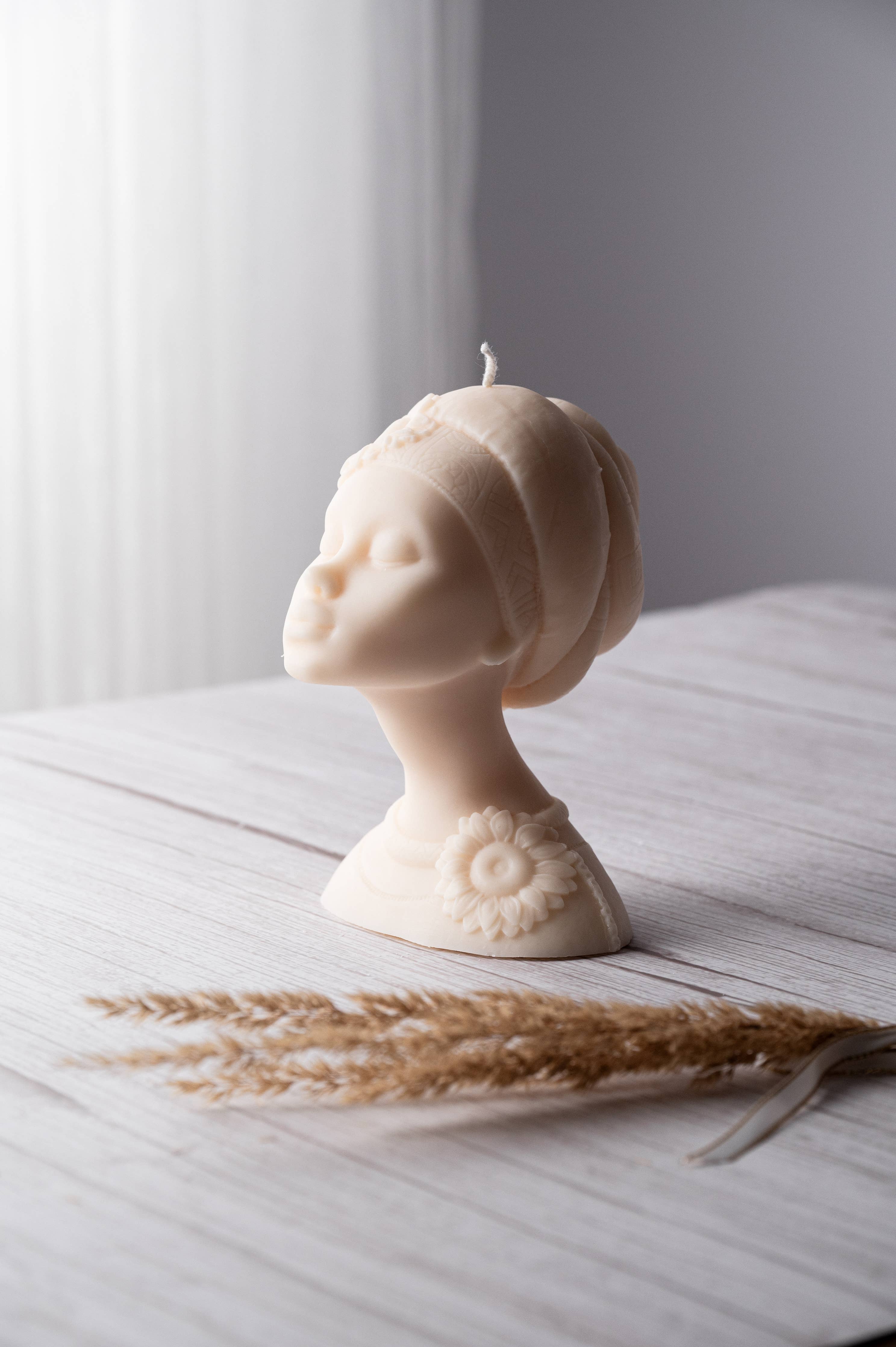 African Female Figure Candle - Image 9