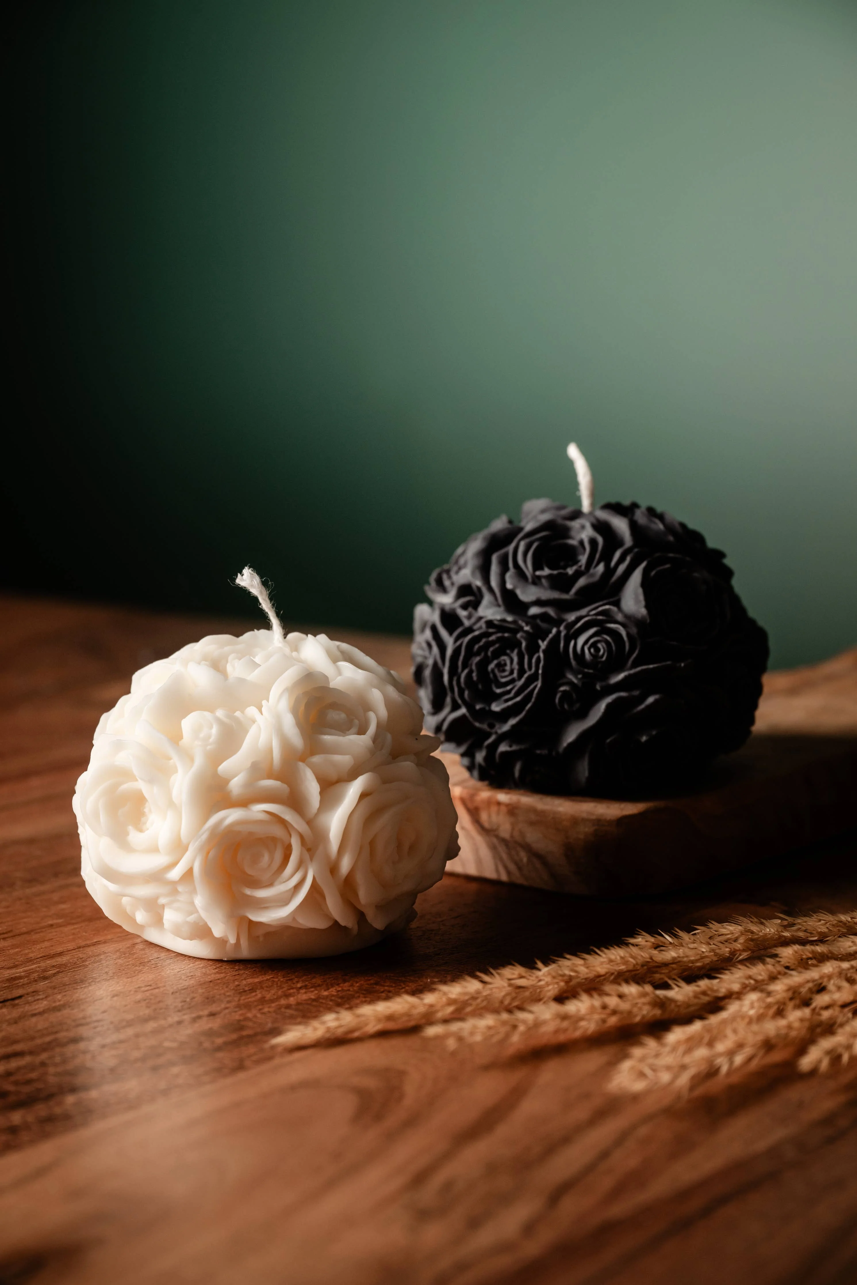Rose Love Candle I Rose Flower Ball Candle