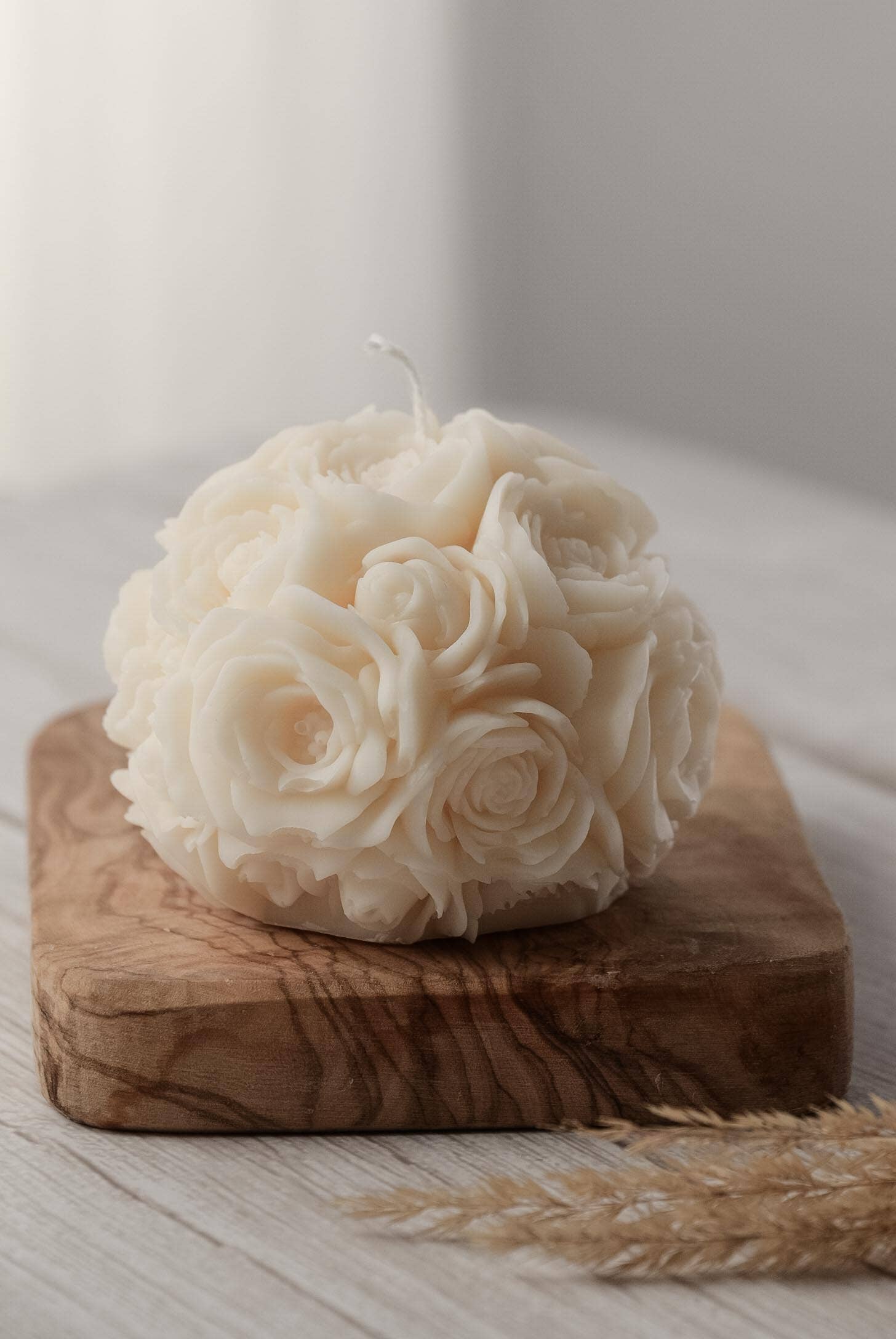 Rose Love Candle I Rose Flower Ball Candle - Image 3