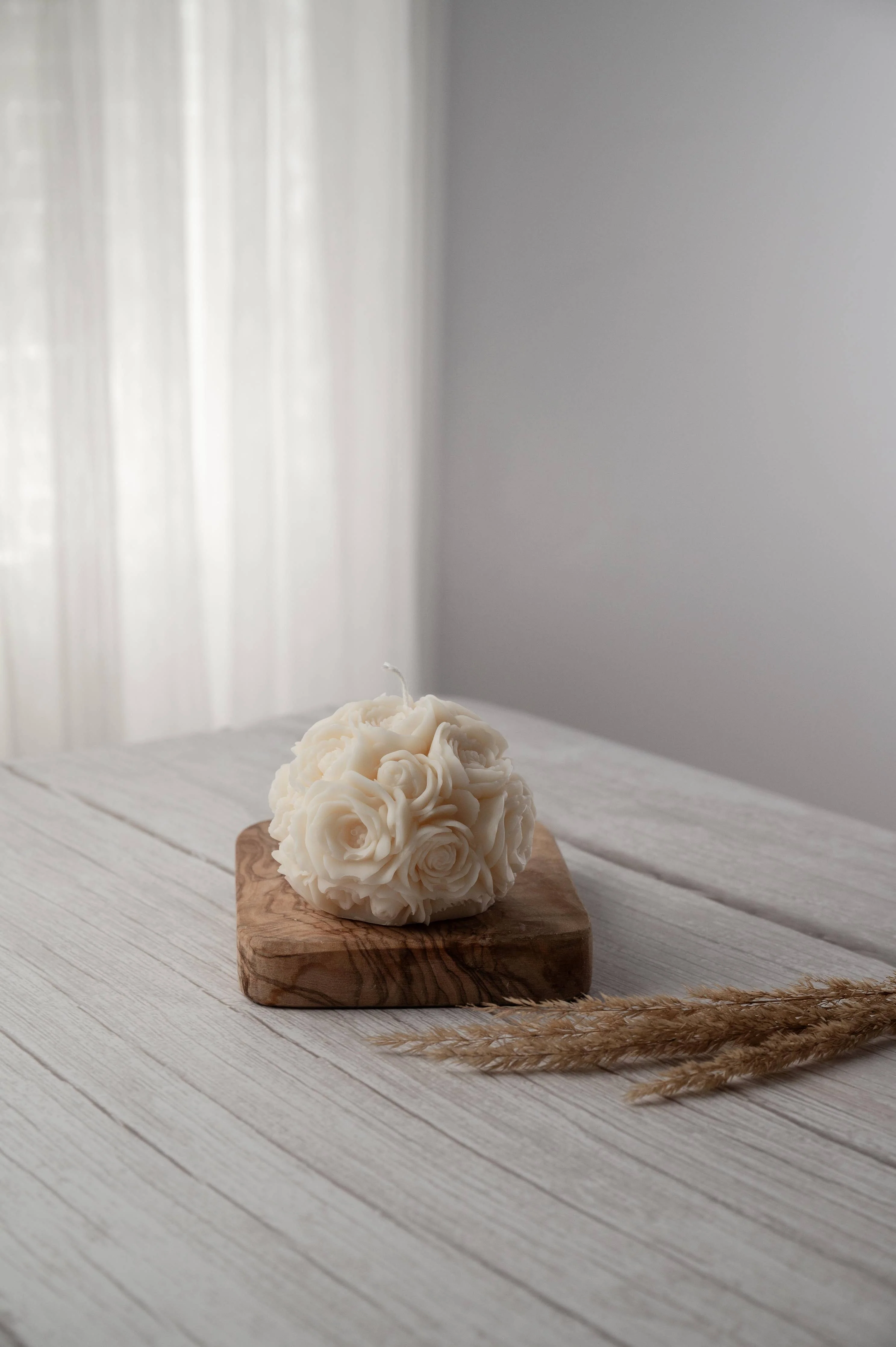 Rose Love Candle I Rose Flower Ball Candle - Image 4