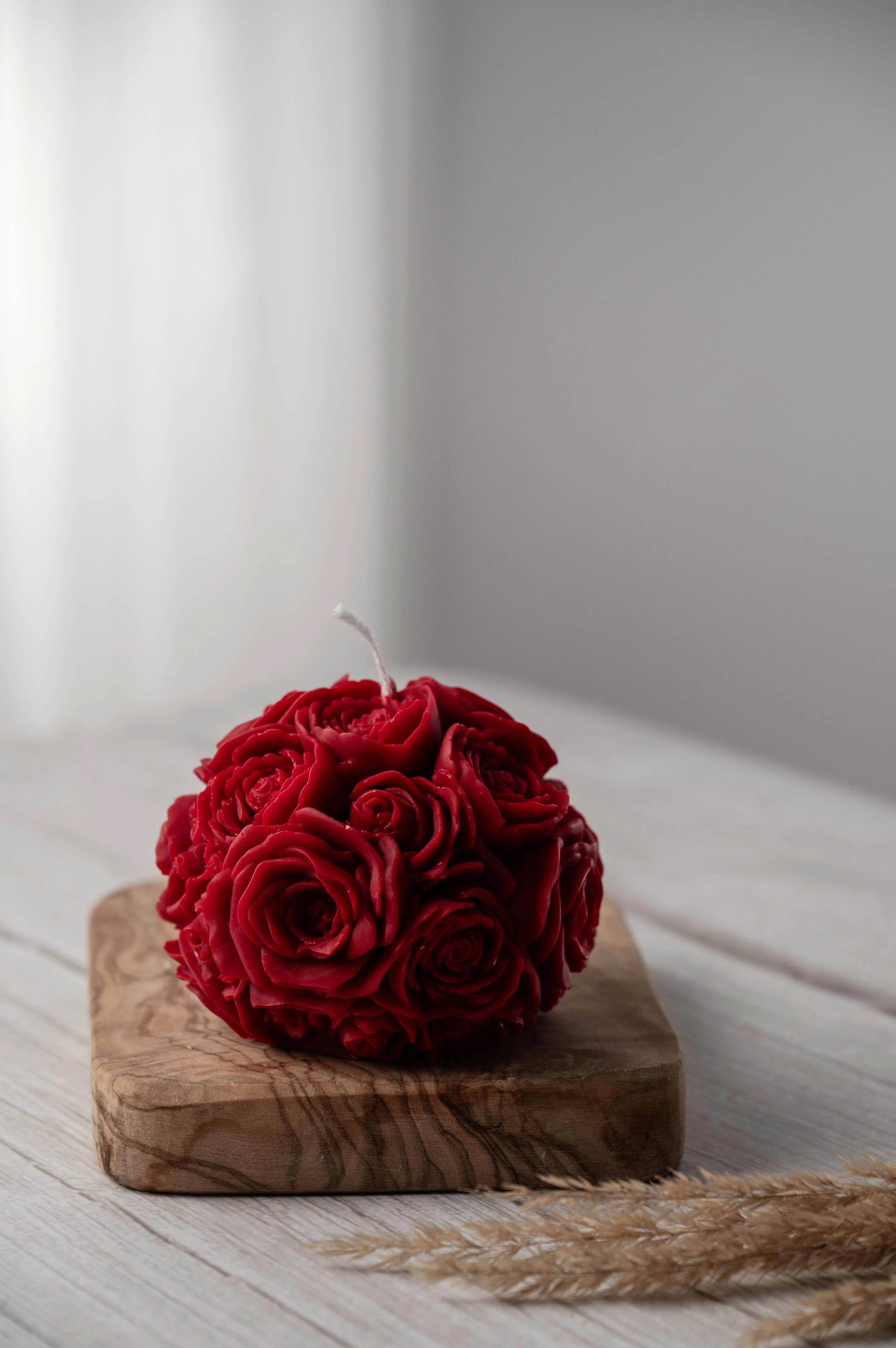 Rose Love Candle I Rose Flower Ball Candle - Image 5