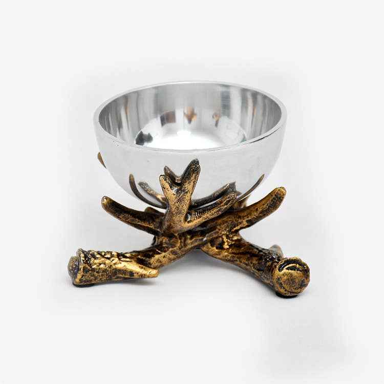 Alum Bowl w/ Alum Antler Stand (2pc)