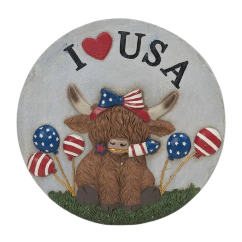 Americana themed cow steppingstone-sold separately - Image 2