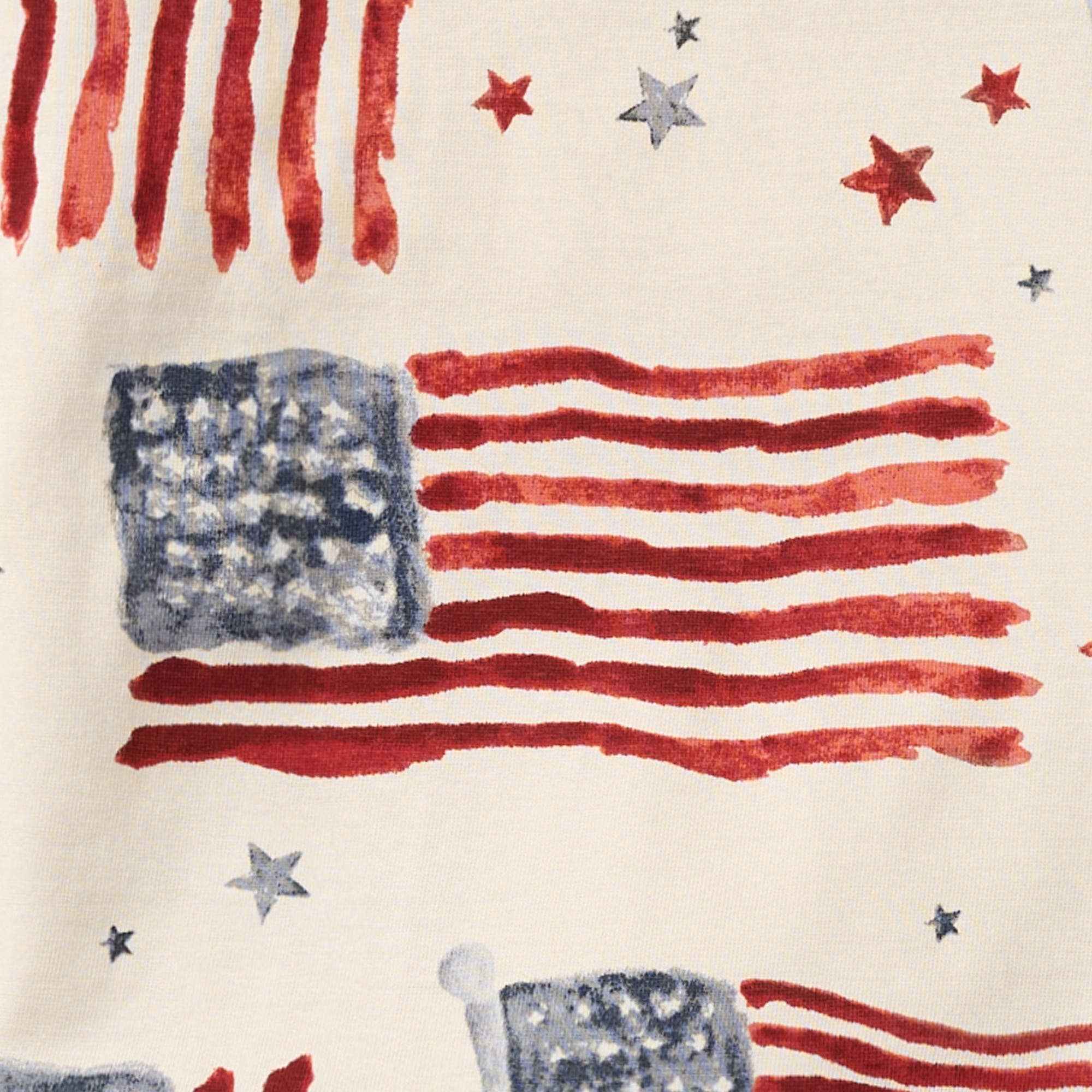 American Flag Boy Tee & Shorts Set: 3-6M - Image 6