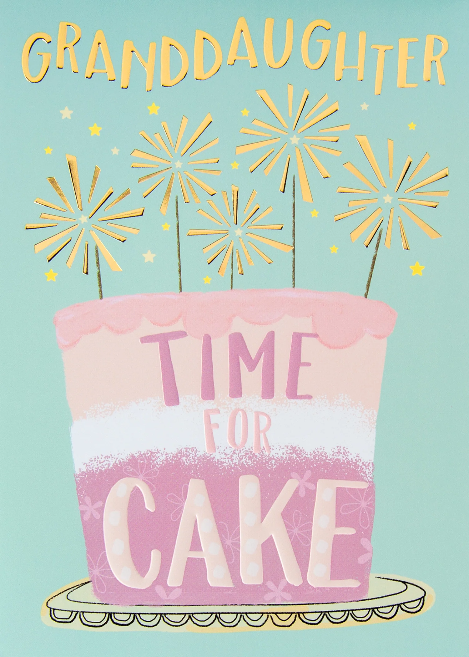 Sparkler Cake Greeting Card