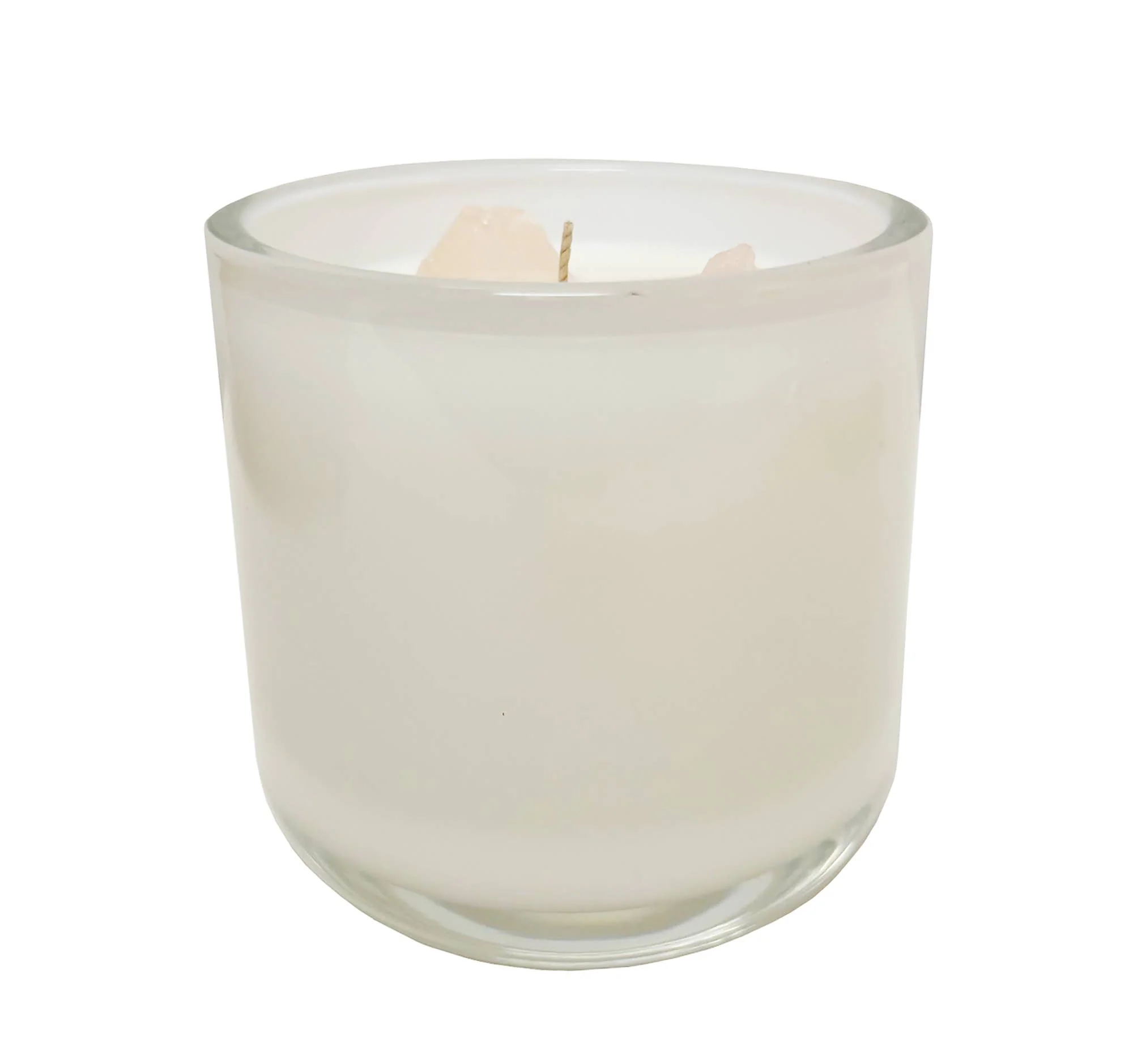 Rose Quartz & Lily Stone Candle - Image 4