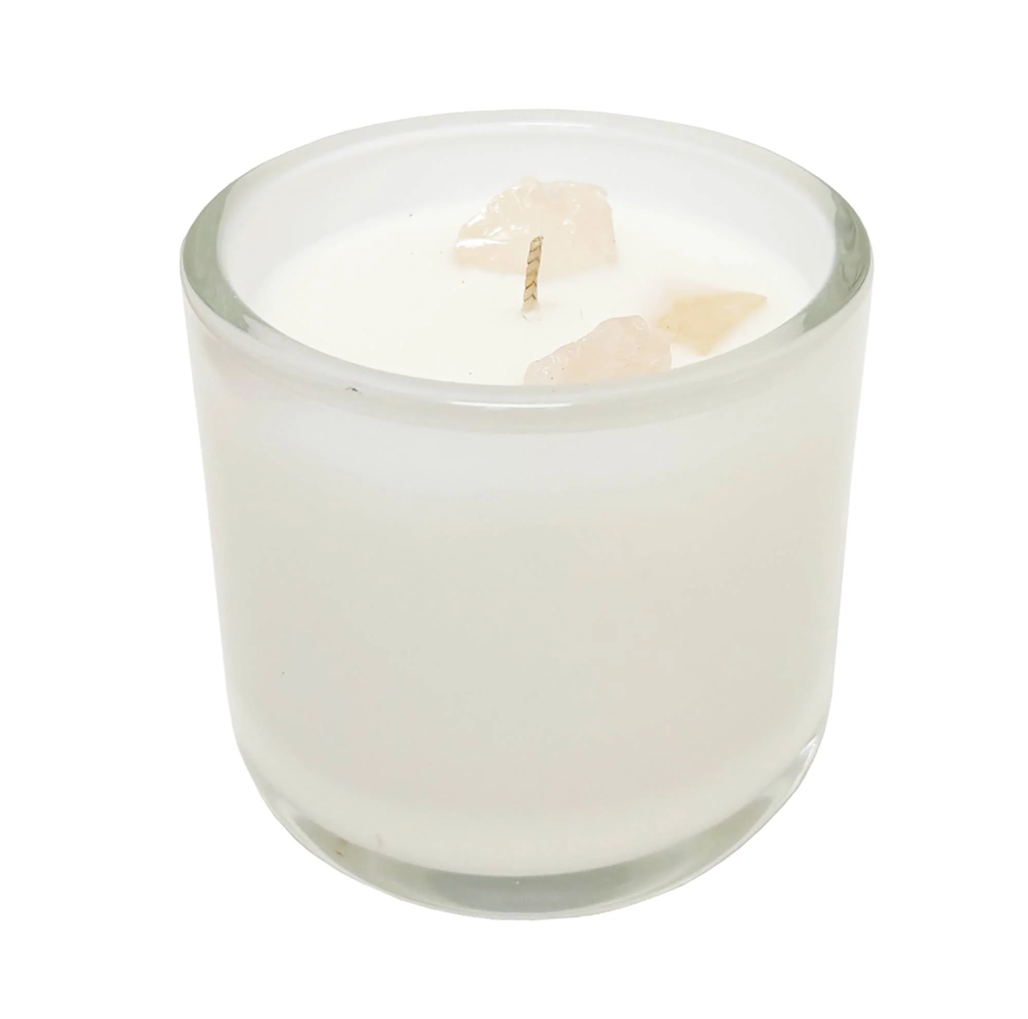 Rose Quartz & Lily Stone Candle - Image 6