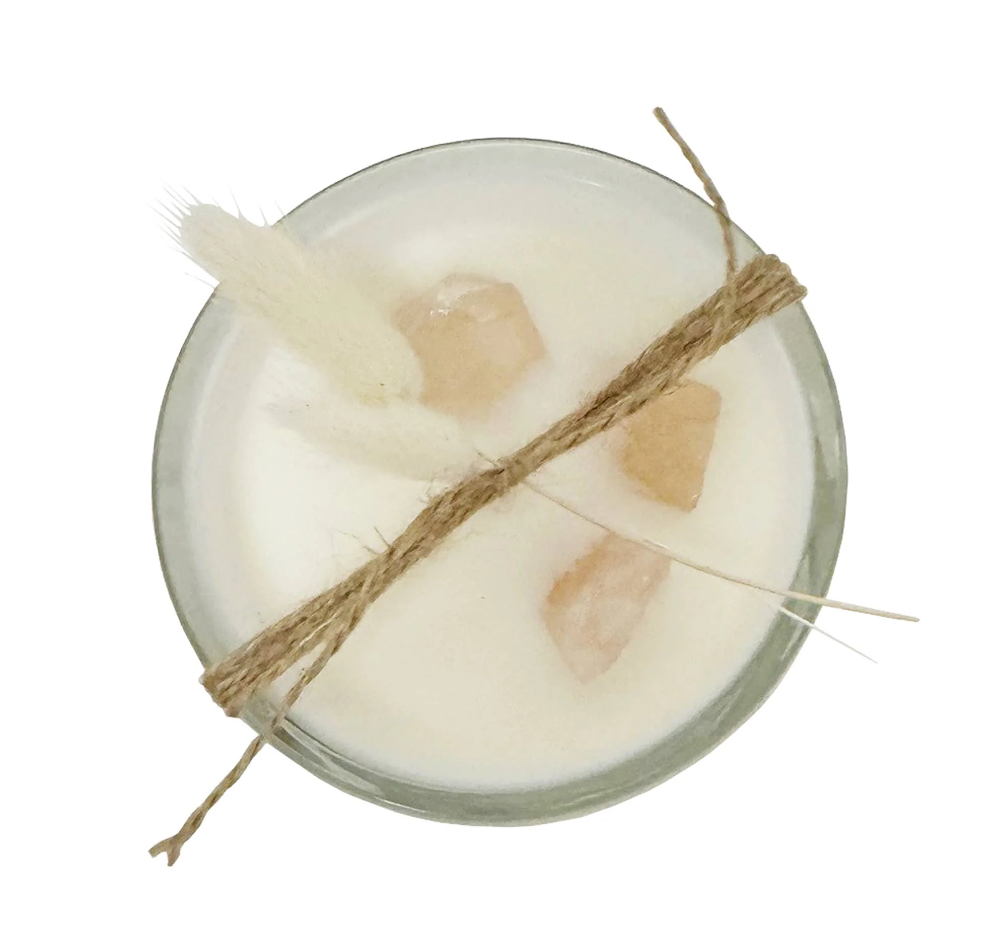 Rose Quartz & Lily Stone Candle - Image 7