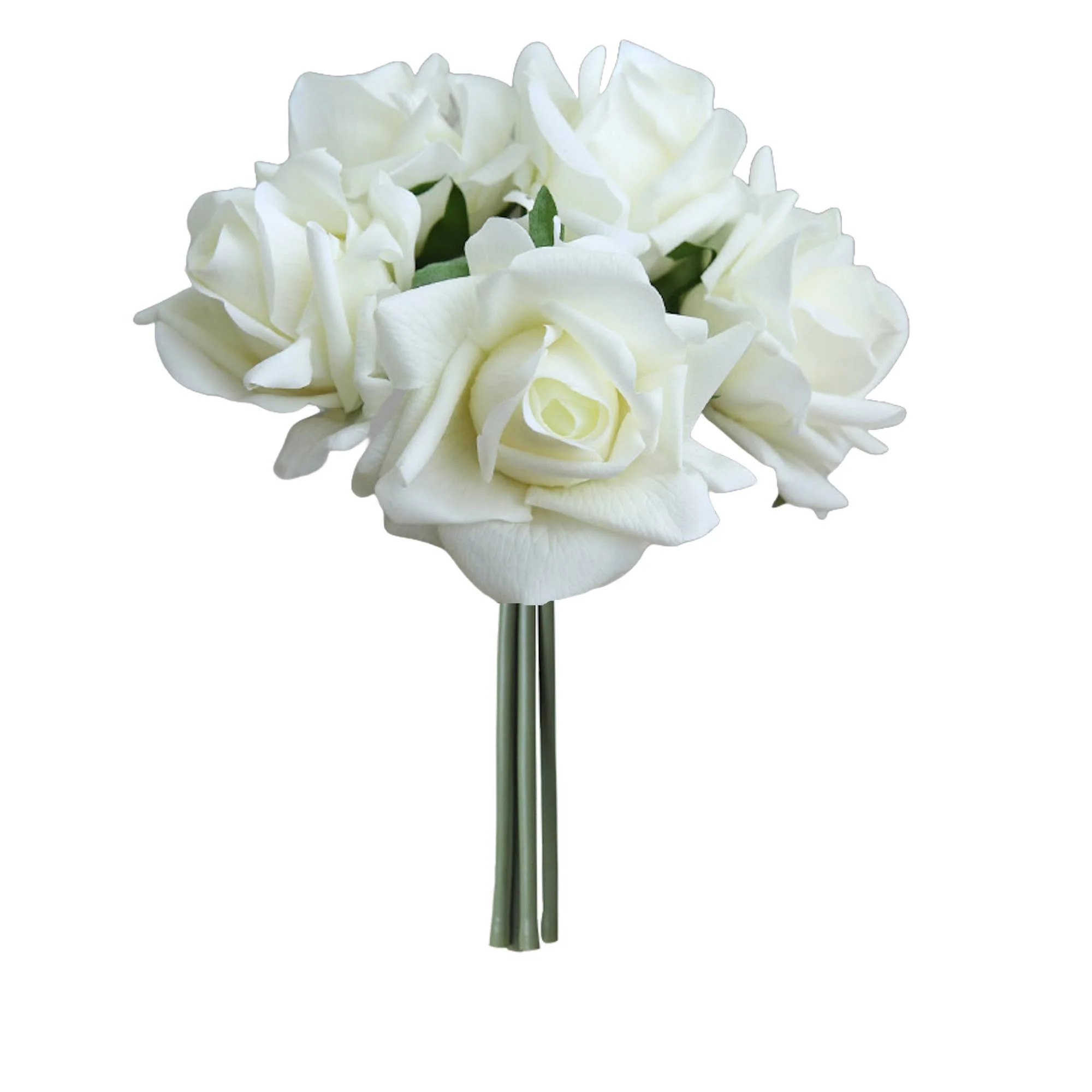 10" Pack of 5 Stems-Moisturized coating Real Touch Rose - Image 13