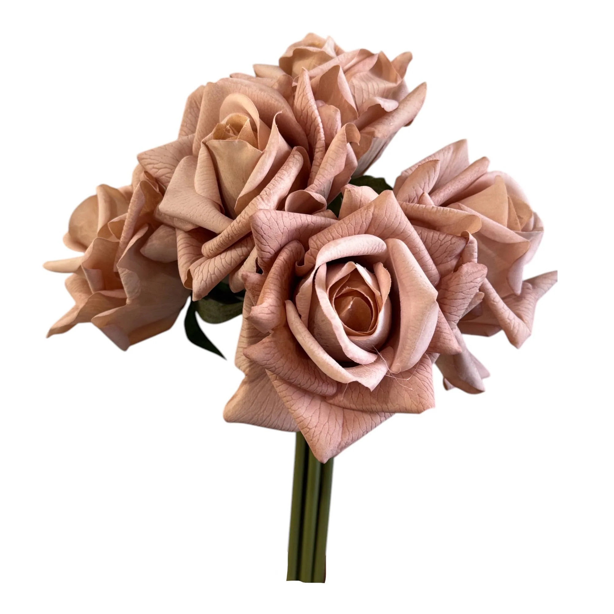 10" Pack of 5 Stems-Moisturized coating Real Touch Rose - Image 15