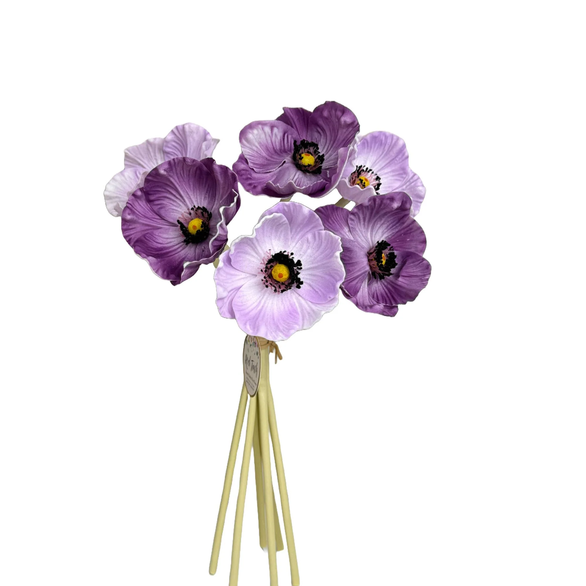 11" Real Touch Poppy-6 stems per bundle - Image 10