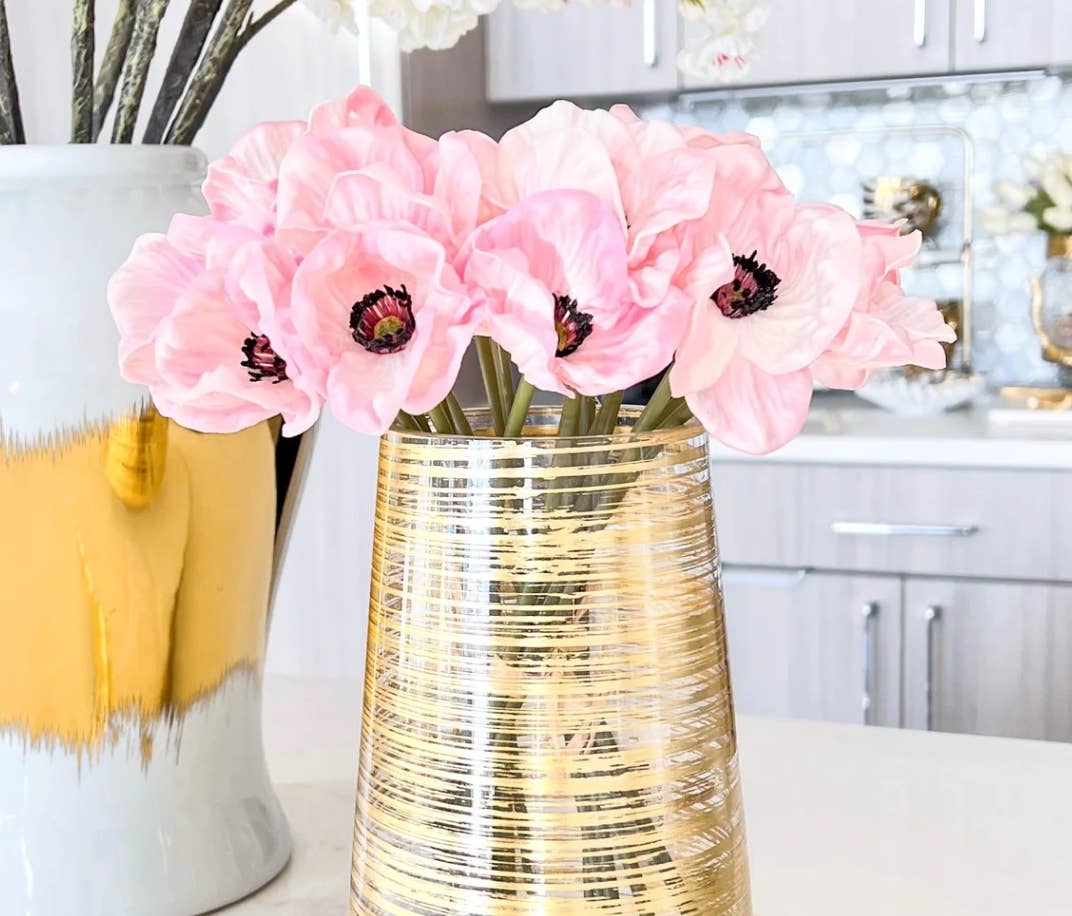 11" Real Touch Poppy-6 stems per bundle - Image 4