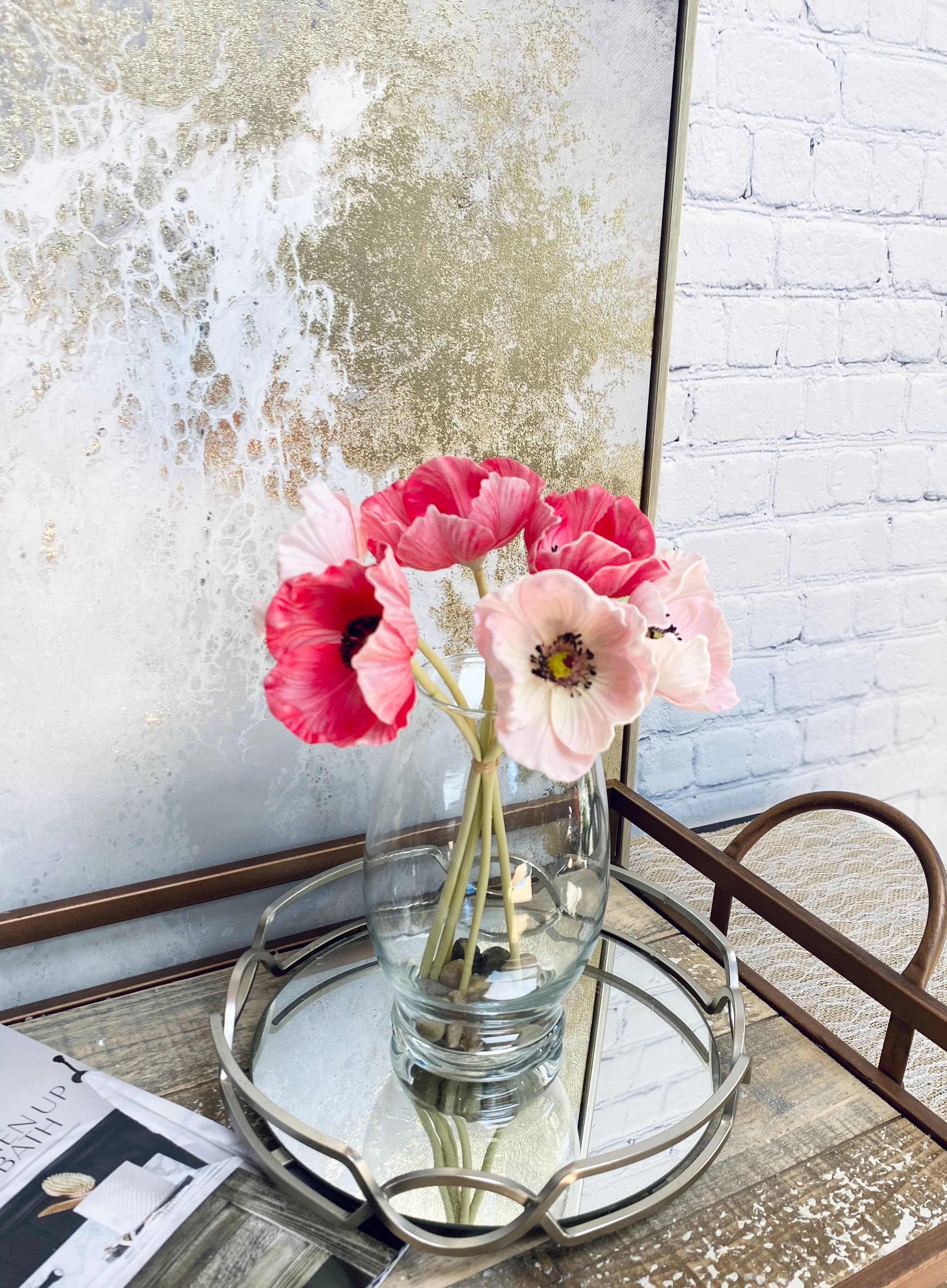 11" Real Touch Poppy-6 stems per bundle - Image 5