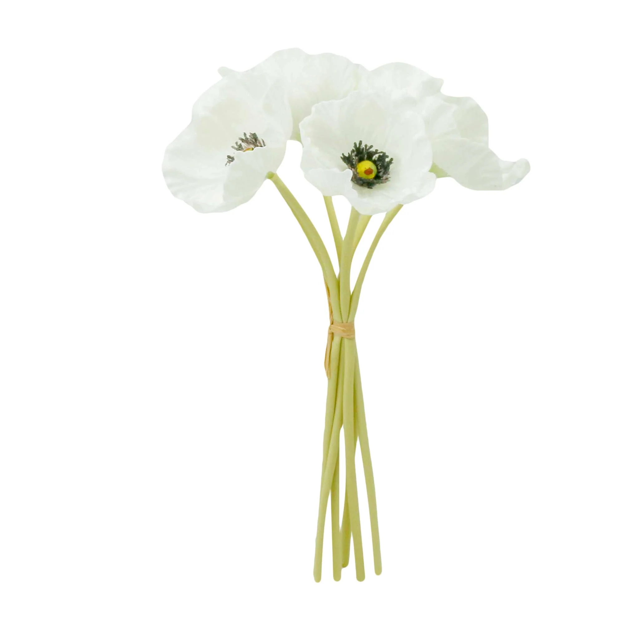 11" Real Touch Poppy-6 stems per bundle - Image 7