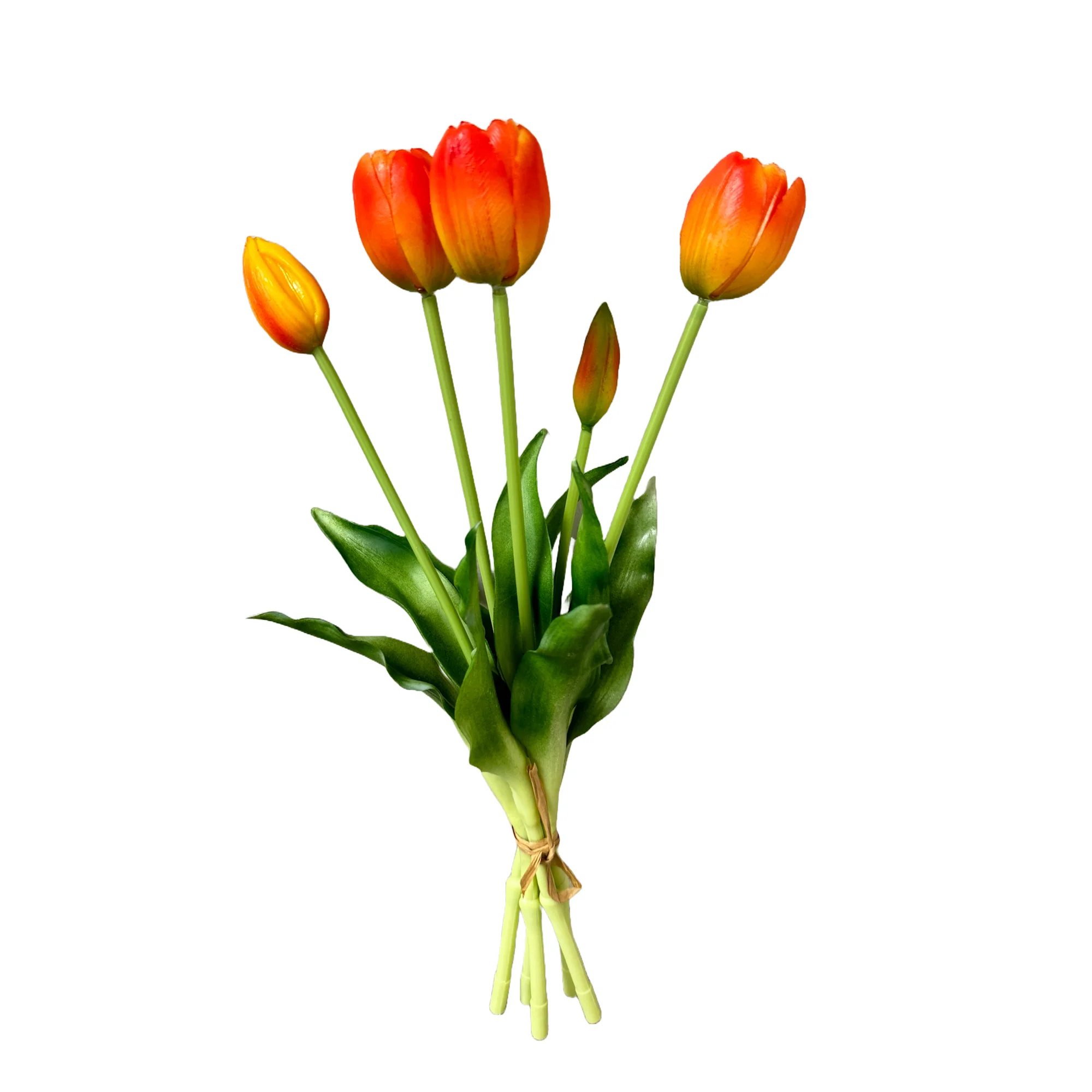 16" Real Touch Lifelike Tulip-3 flowers 2 buds - Image 12