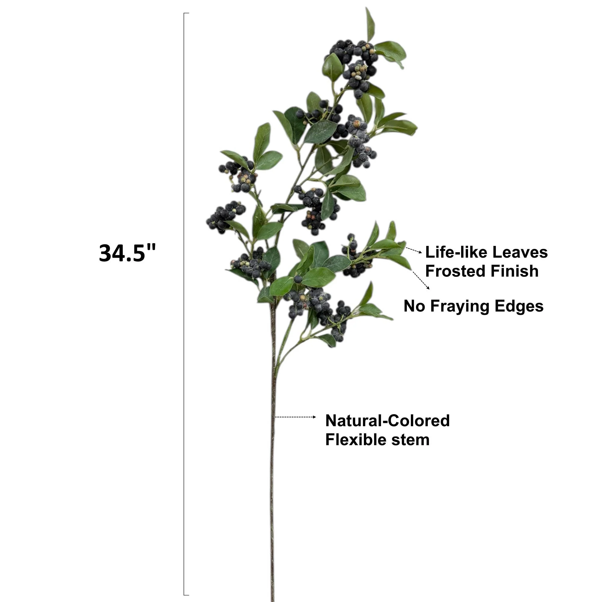 34.5"Desinger's Pick-Artificial Frosty Berry spray - Image 6