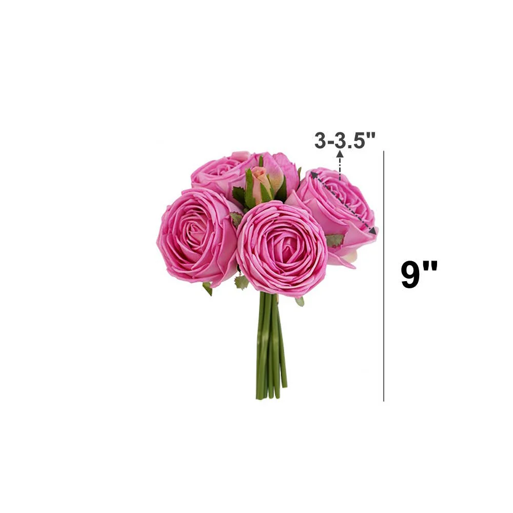 6-stem bundle-Real Touch Rose Bouquet - Image 3