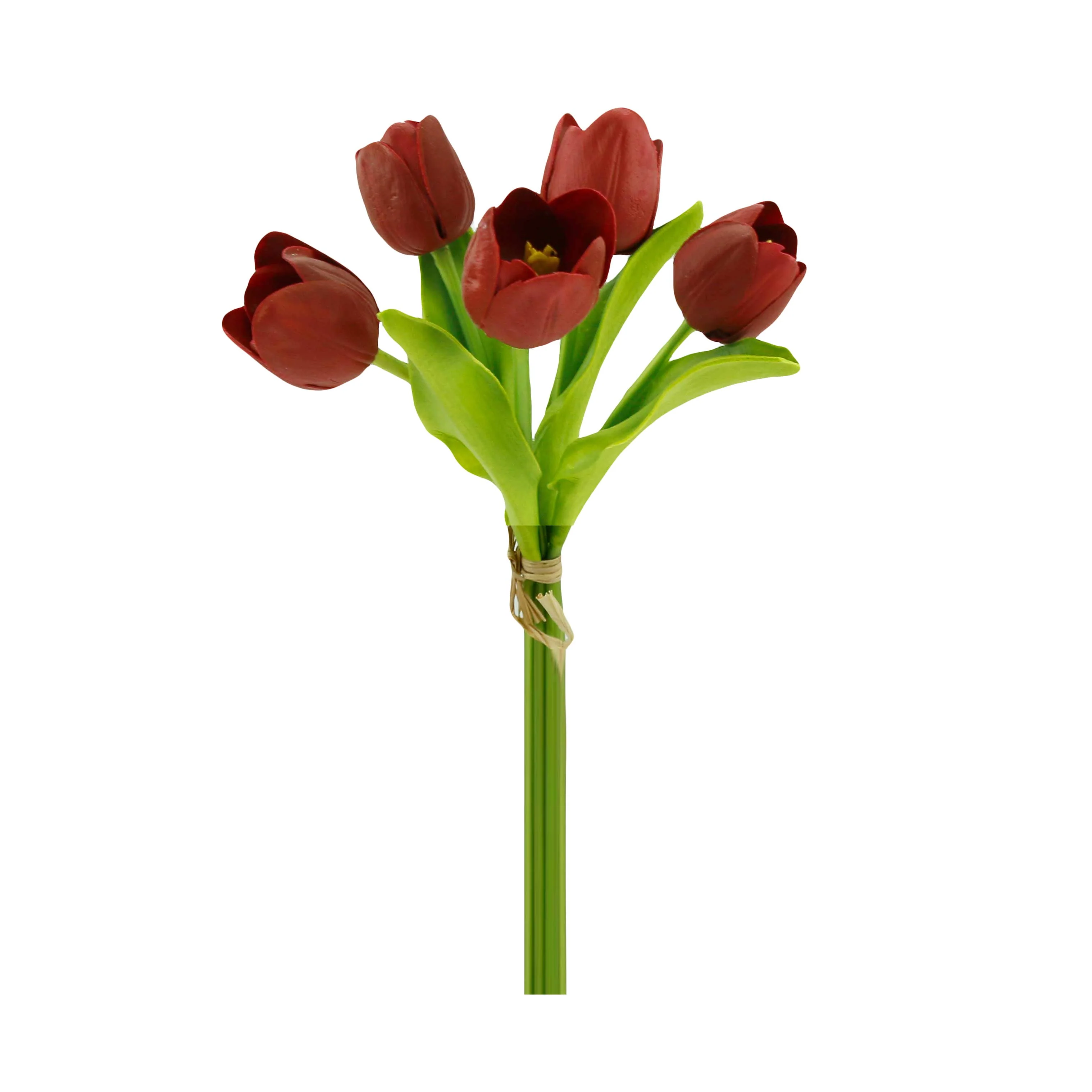 Pack of 5-stems Real Touch medium open tulip - Image 13