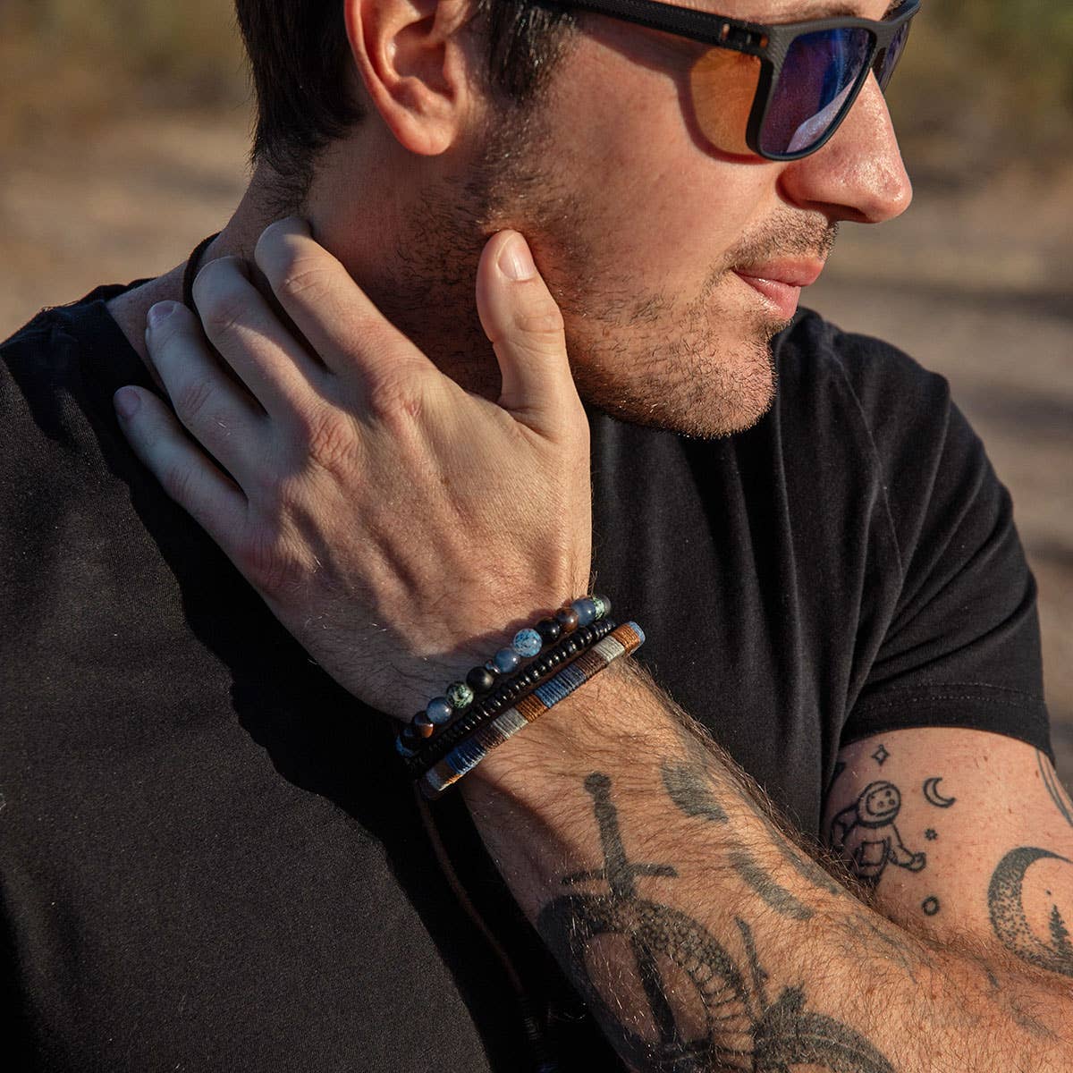 Ocean Depths Trio Men's Bracelet Set - Image 3