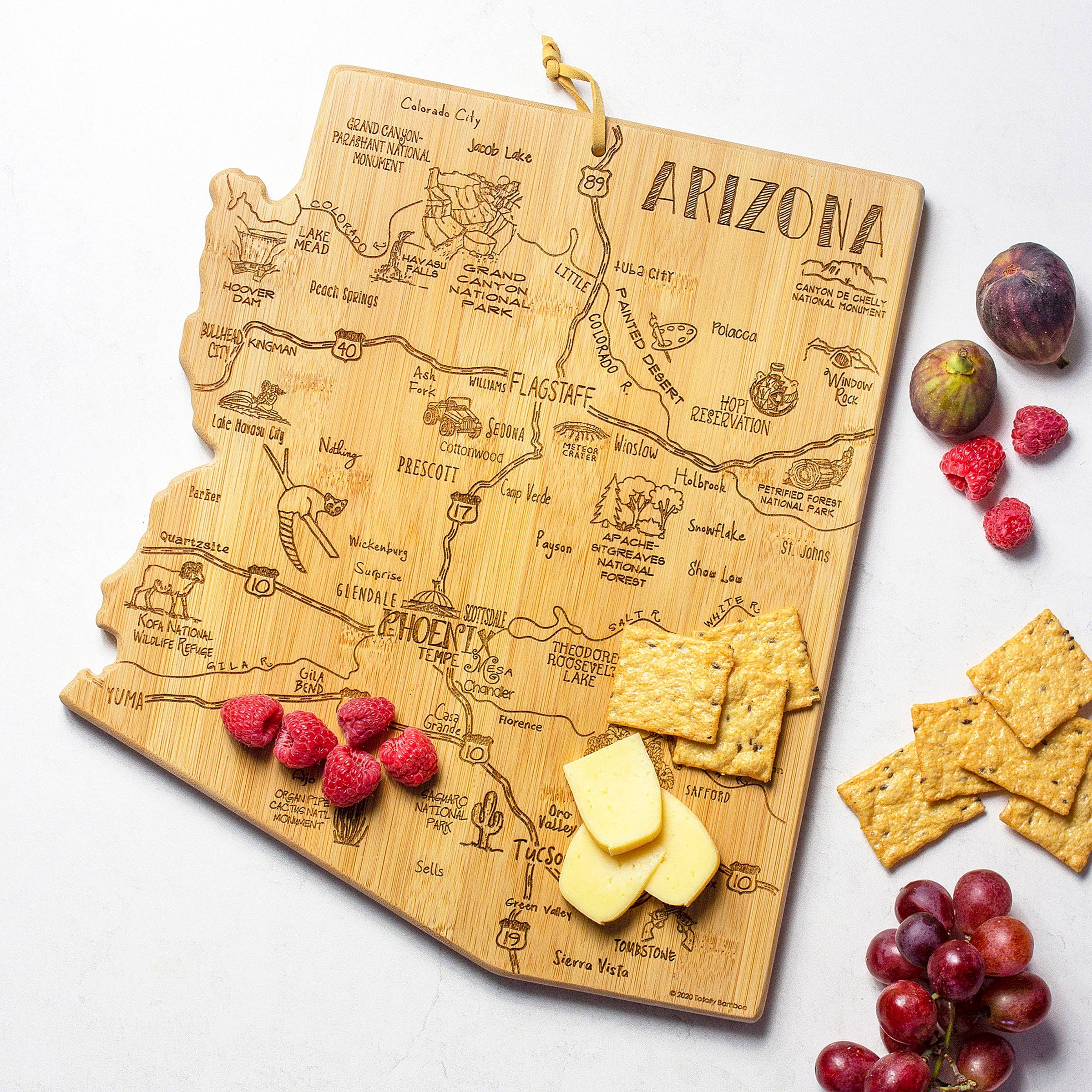 Arizona Charcuterie Board & Coaster Gift Set - Image 3