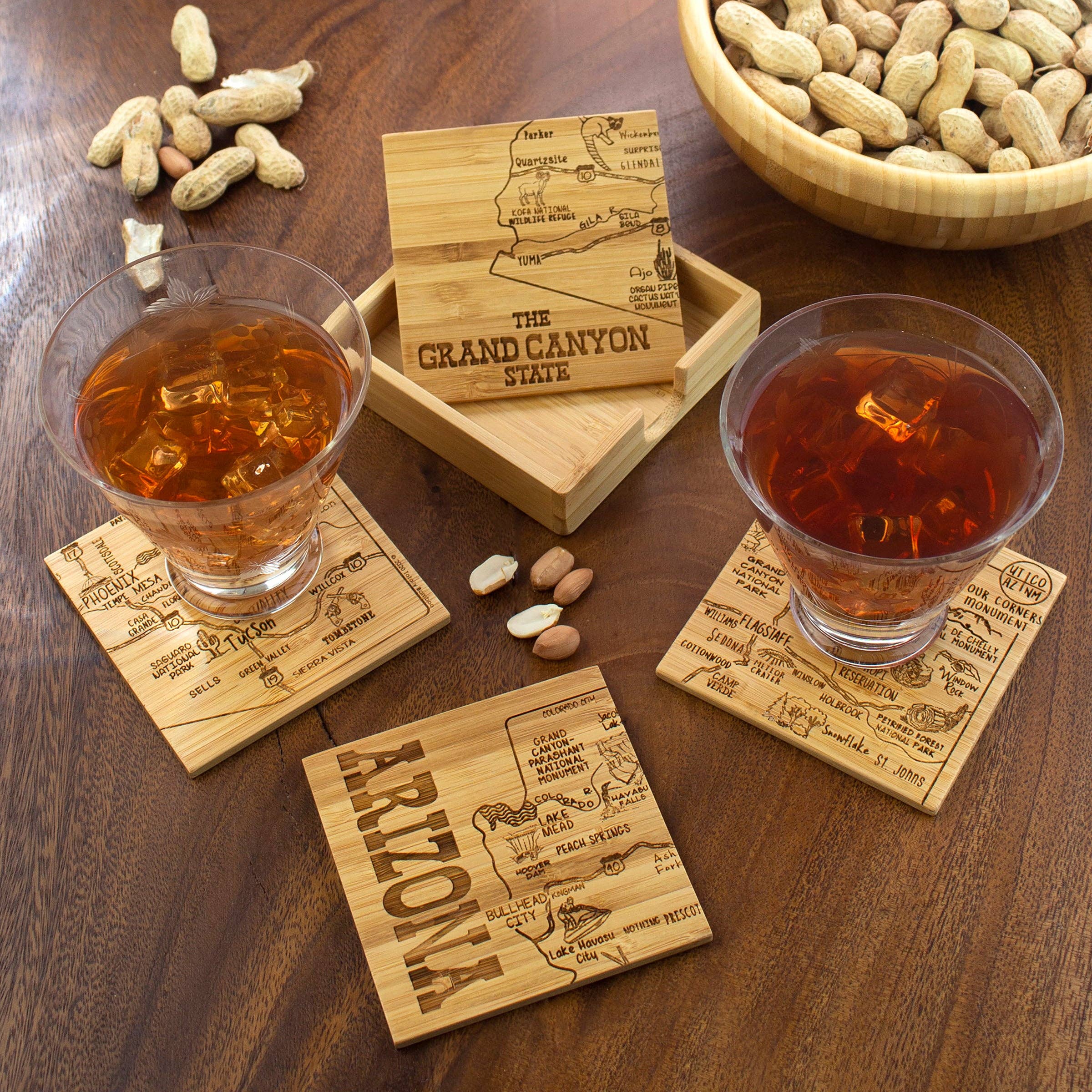 Arizona Charcuterie Board & Coaster Gift Set - Image 4