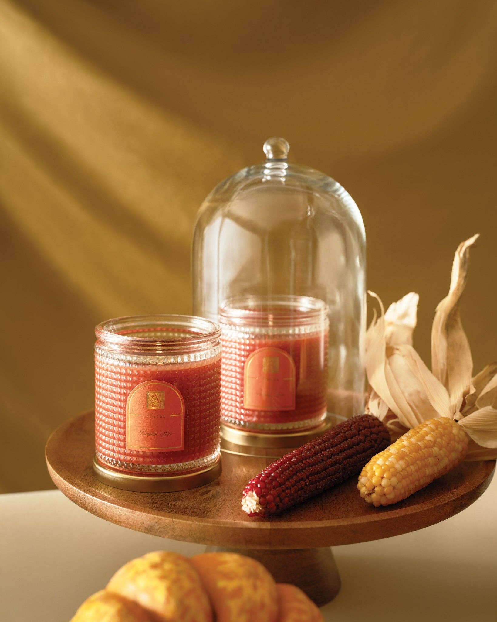 Pumpkin Spice - Textured Glass Candle - Image 3