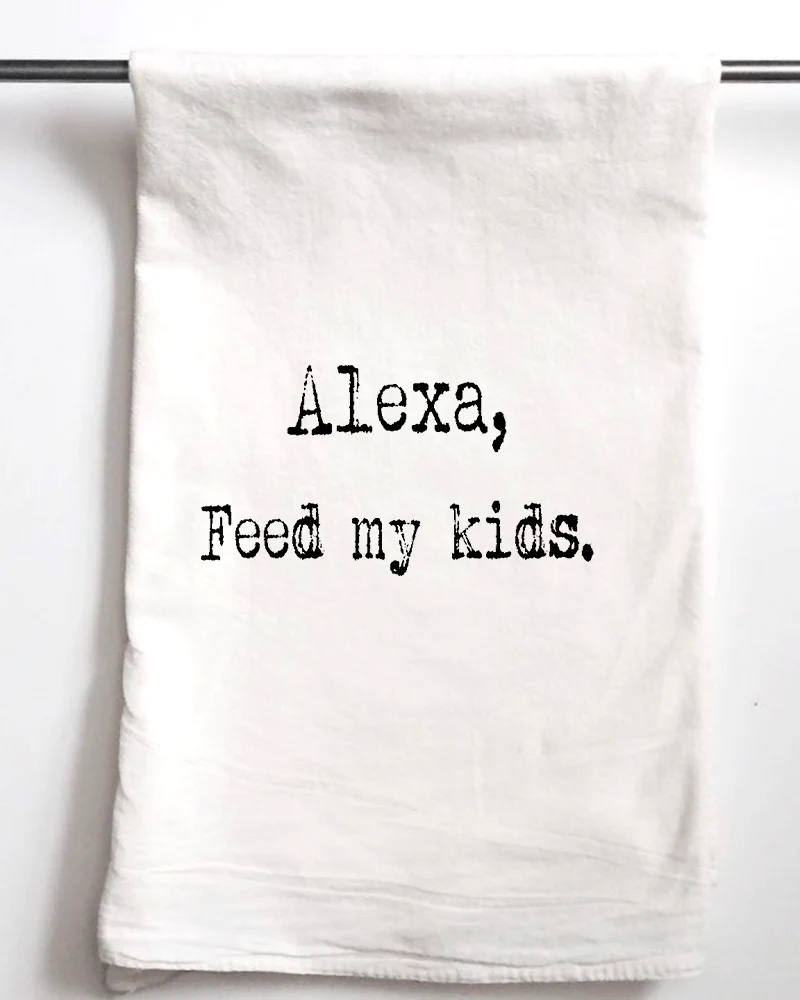 Alexa Feed My Kids -funny towel - Image 3