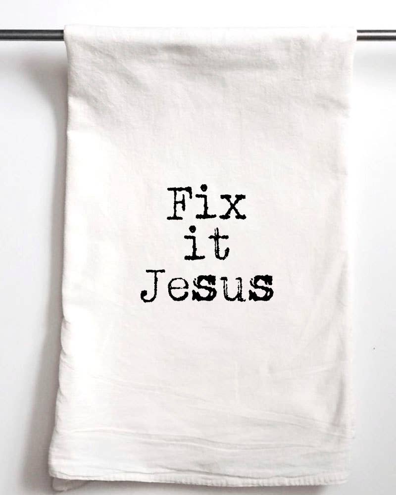 Aspen Lane - Fix It Jesus | Funny Gift Towel stocking stuffer friend gift - Image 2