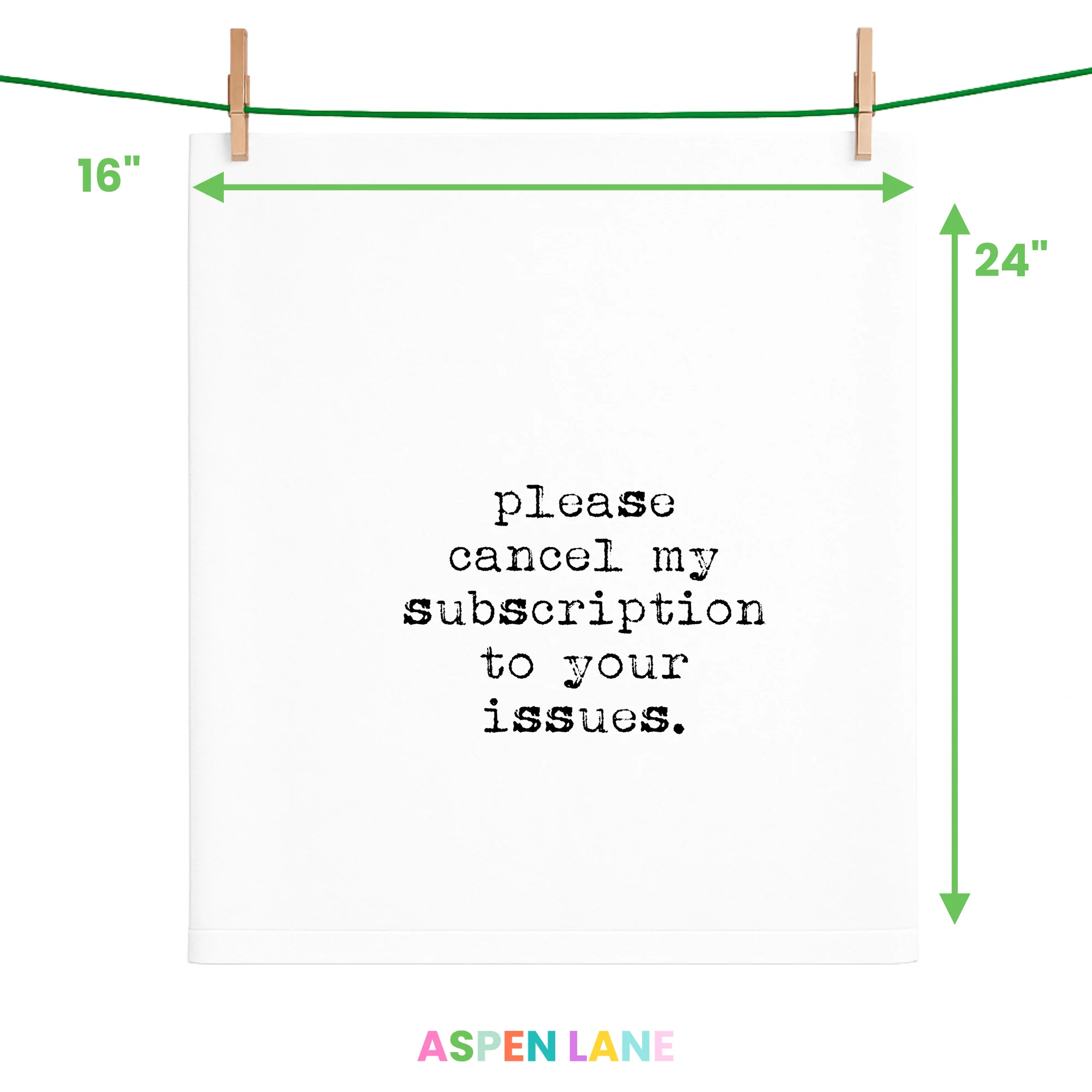 Funny gift towel, Cancel My Subscription to your issues - Image 2
