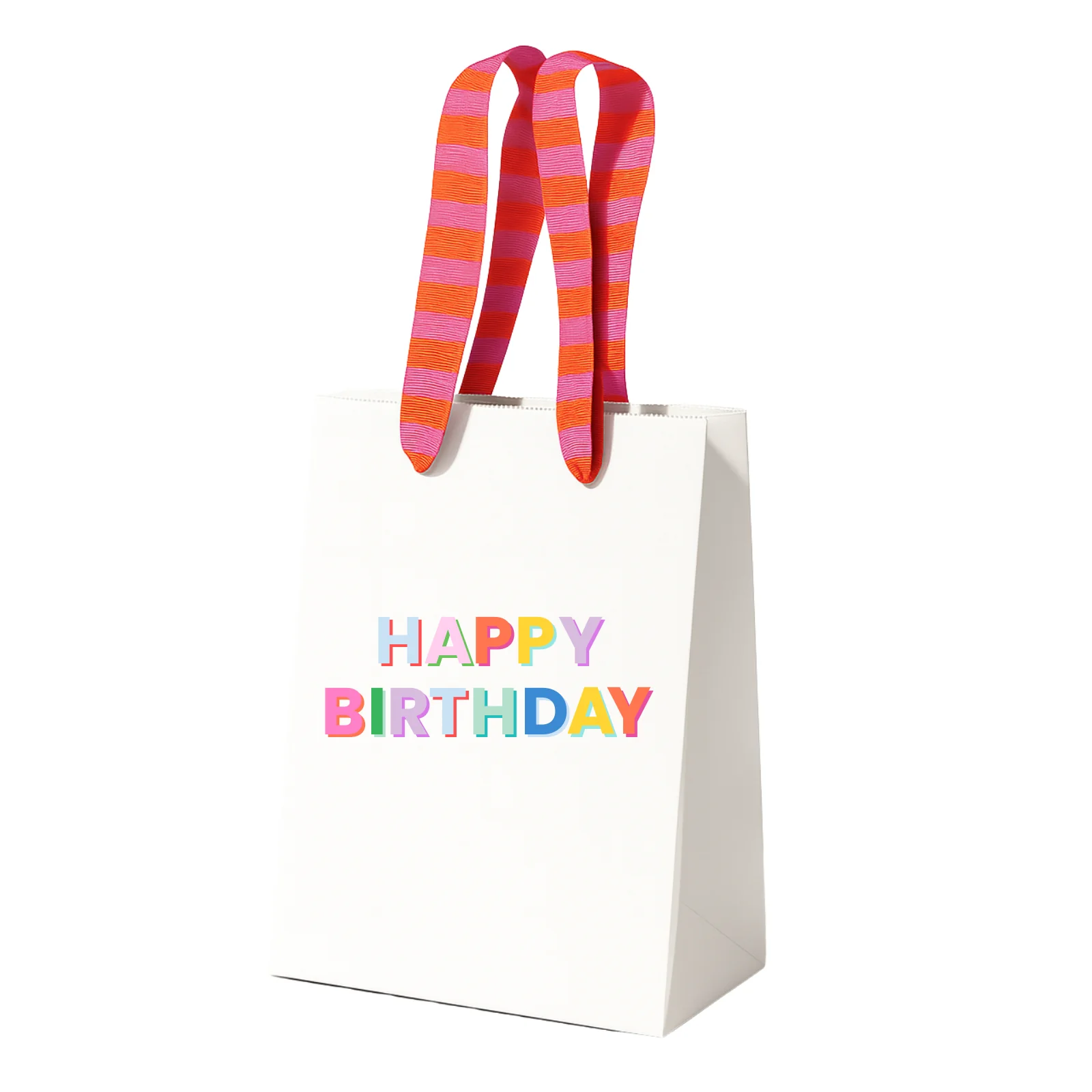 |Happy Birthday | pink + orange GIFT BAG