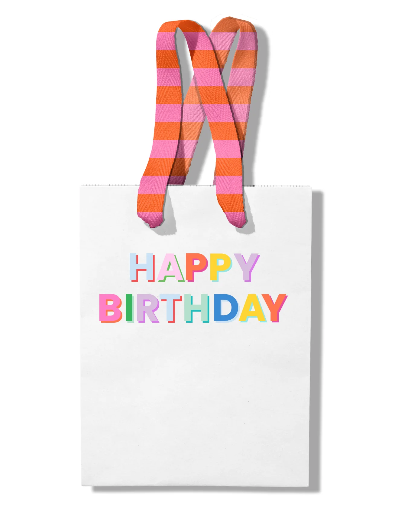 |Happy Birthday | pink + orange GIFT BAG - Image 3