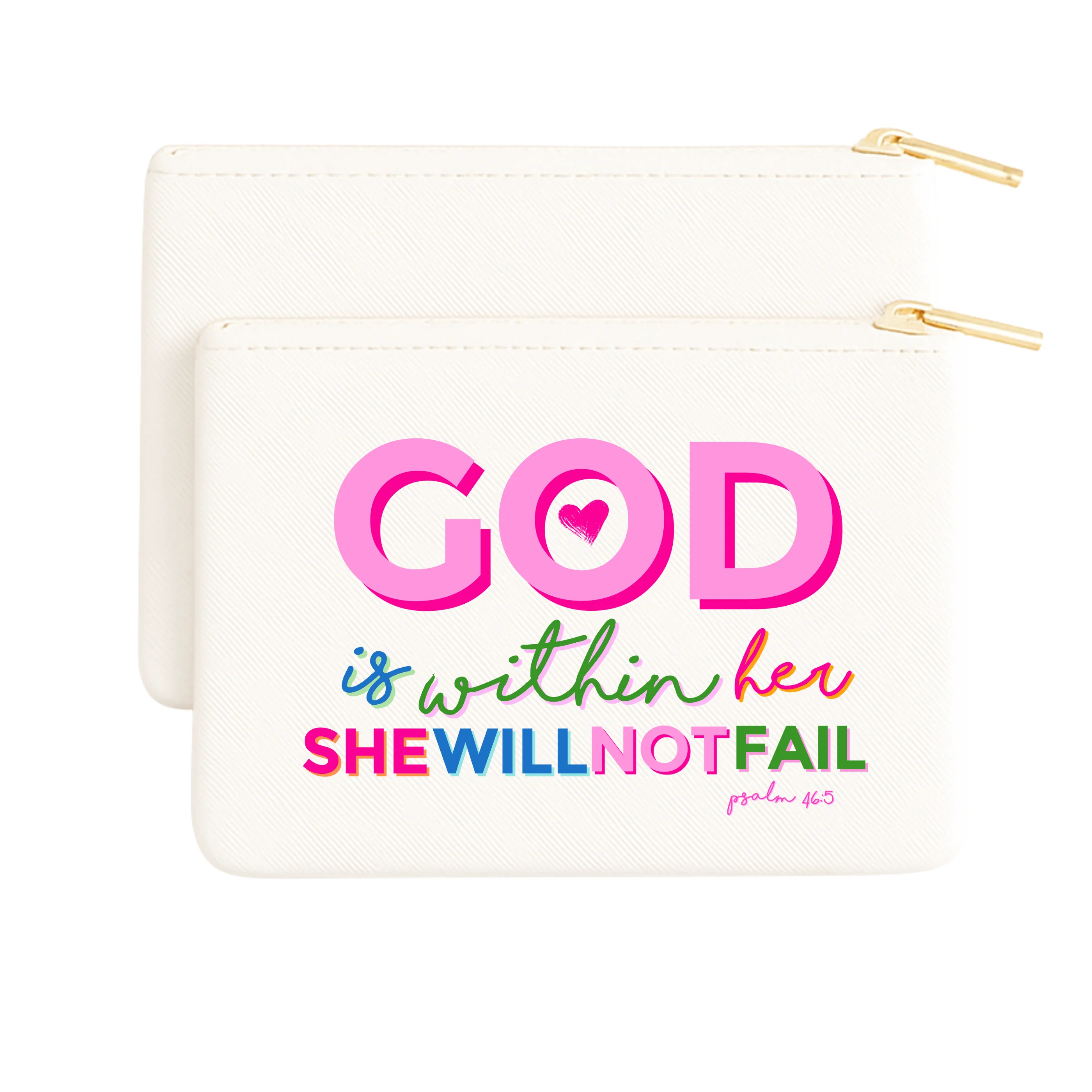 God Is Within Her Colorful Canvas Bag - Image 2