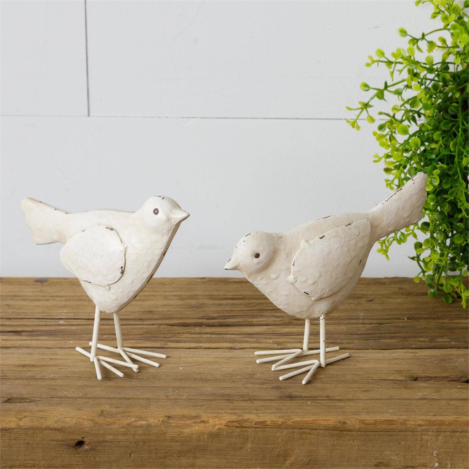 Birds - Standing, Distressed White -sold separately - Image 2
