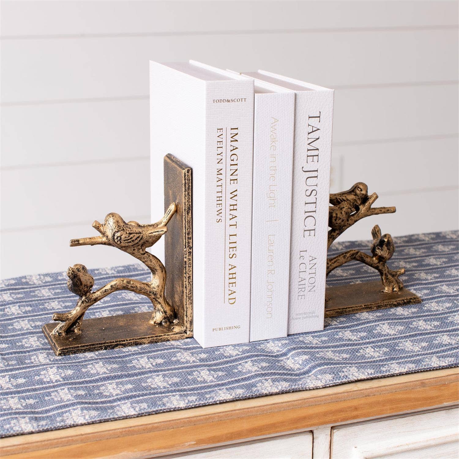 Birds On Branch, Gold Finish - Set of Two - Image 2