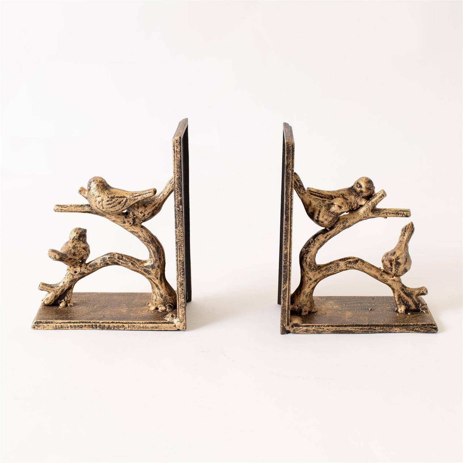 Birds On Branch, Gold Finish - Set of Two - Image 3
