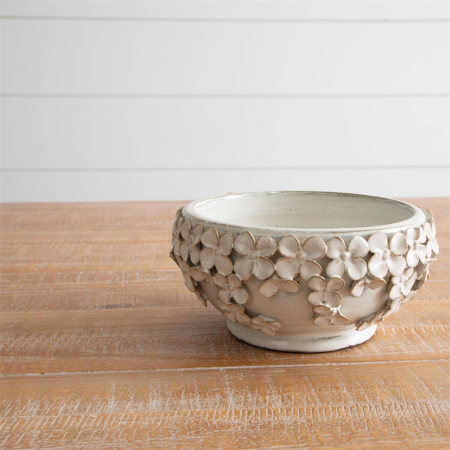 Bowl With 3D Sculpted Florals - Image 3