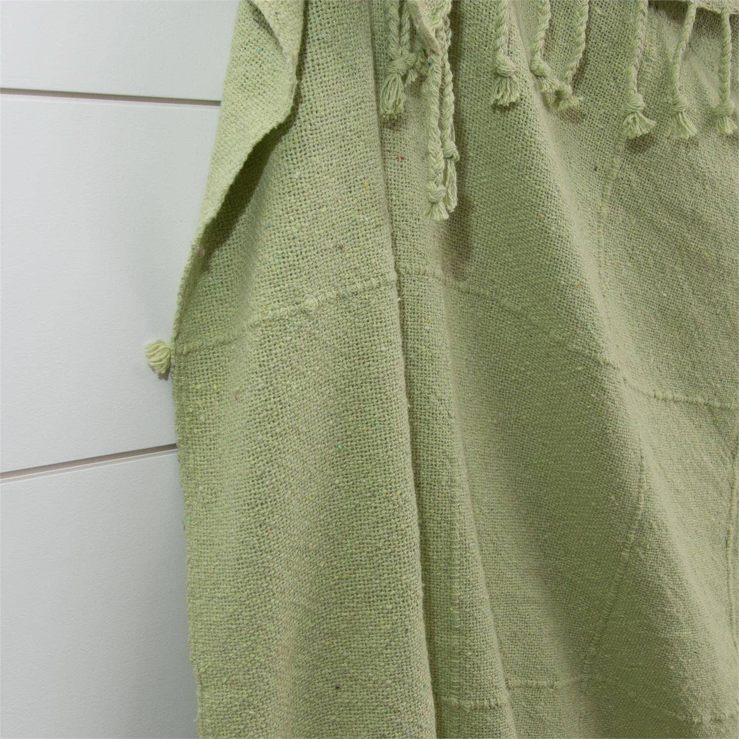 Celery Green Throw With Tassels - Image 5