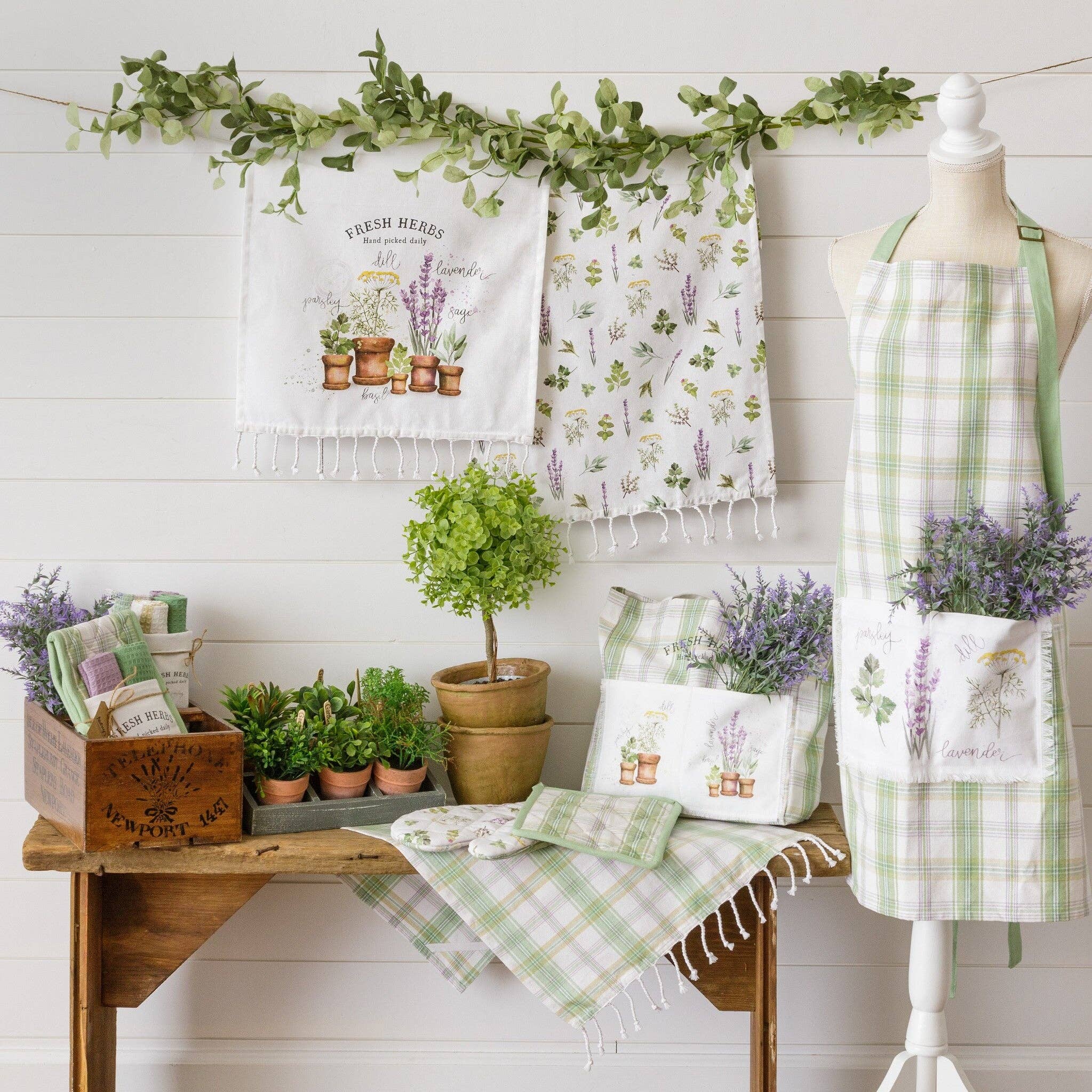 Dish Cloth Set Fresh Herbs (Set Of 4) - Image 4