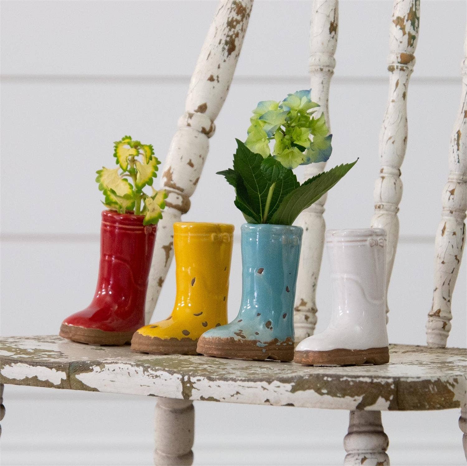Mini Ceramic Boot Vases, Bright Colors-sold separately - Image 3