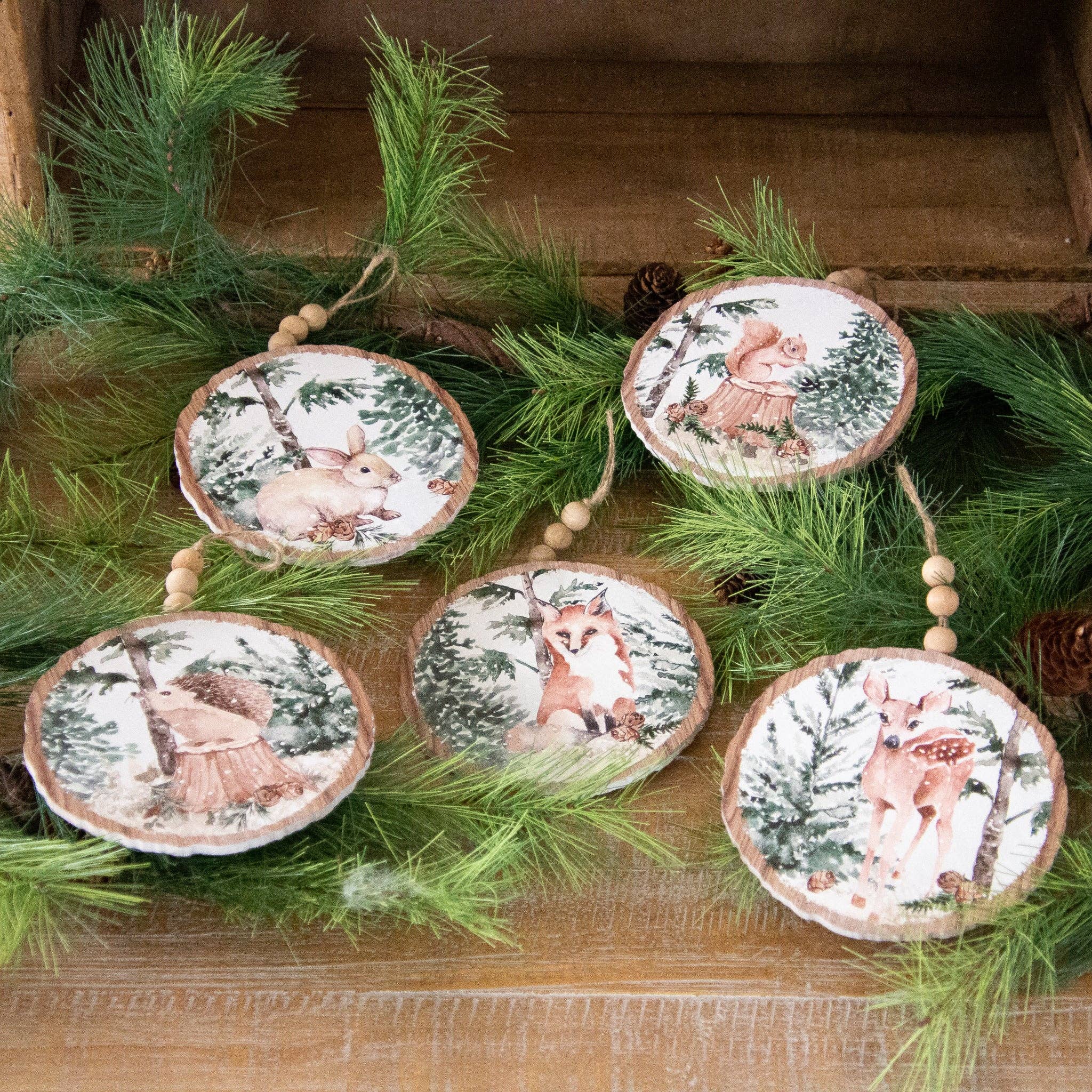 Ornaments - Winter Animals In Forest - Image 2