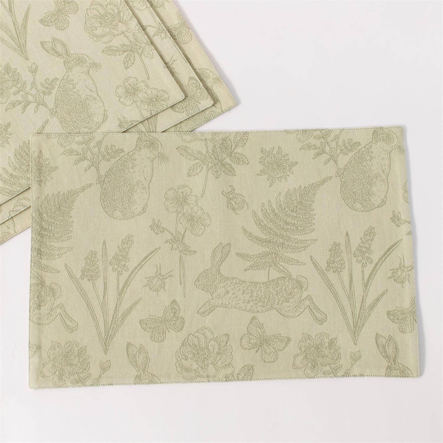 Rabbit & Fern Jacquard Placemat - Image 3