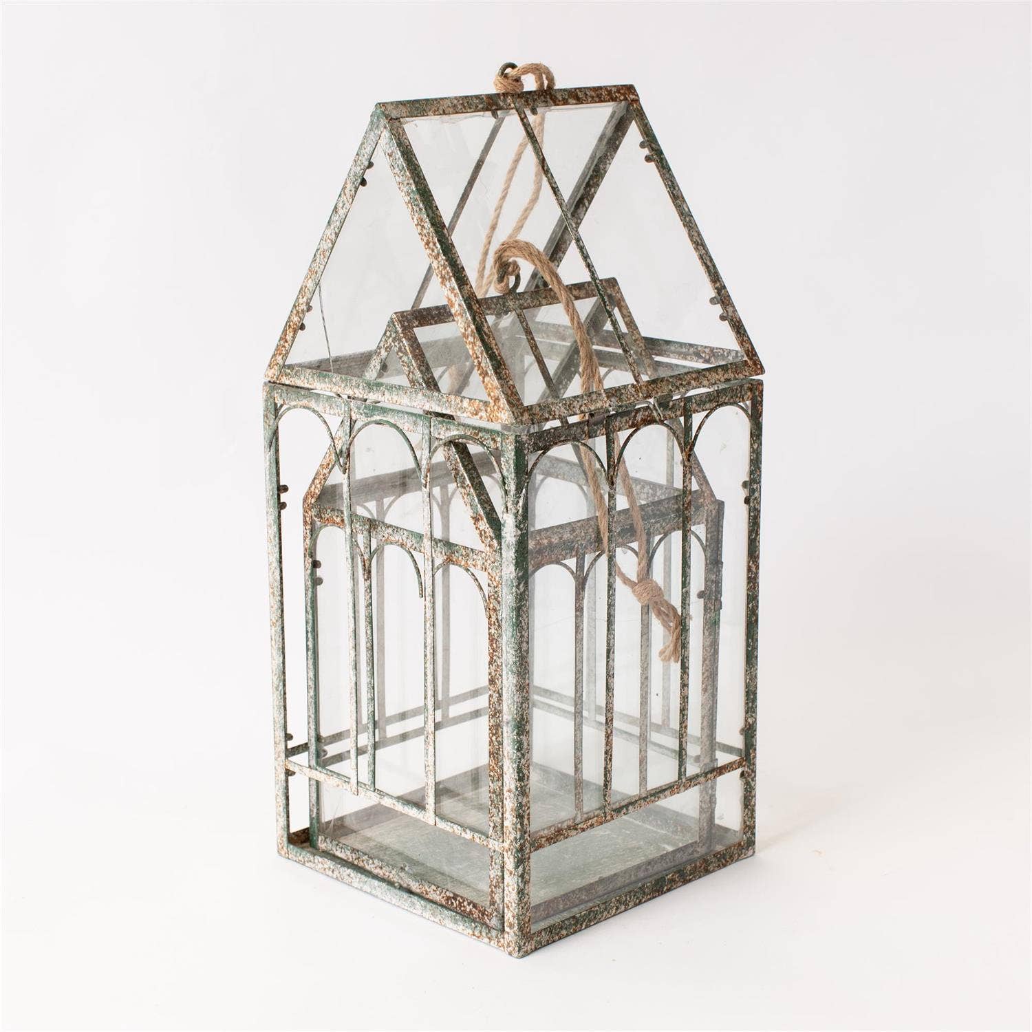 Rustic Metal Greenhouse (Set Of 2) - Image 4