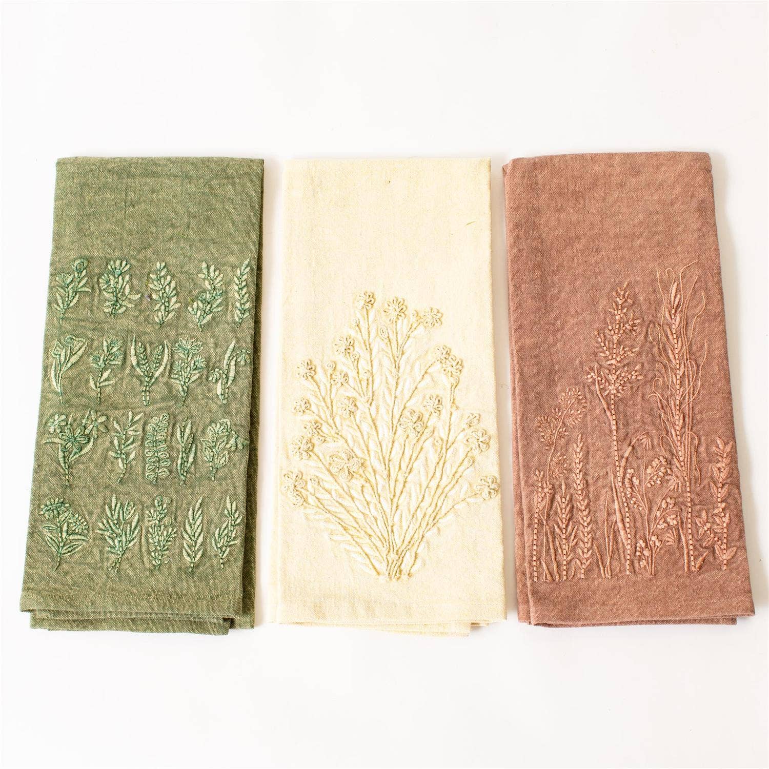Wildflower Stonewashed Tea Towels (Set Of 3) - Image 3