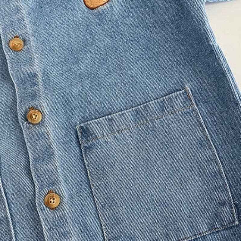 Baby Bear Denim Romper - Image 6