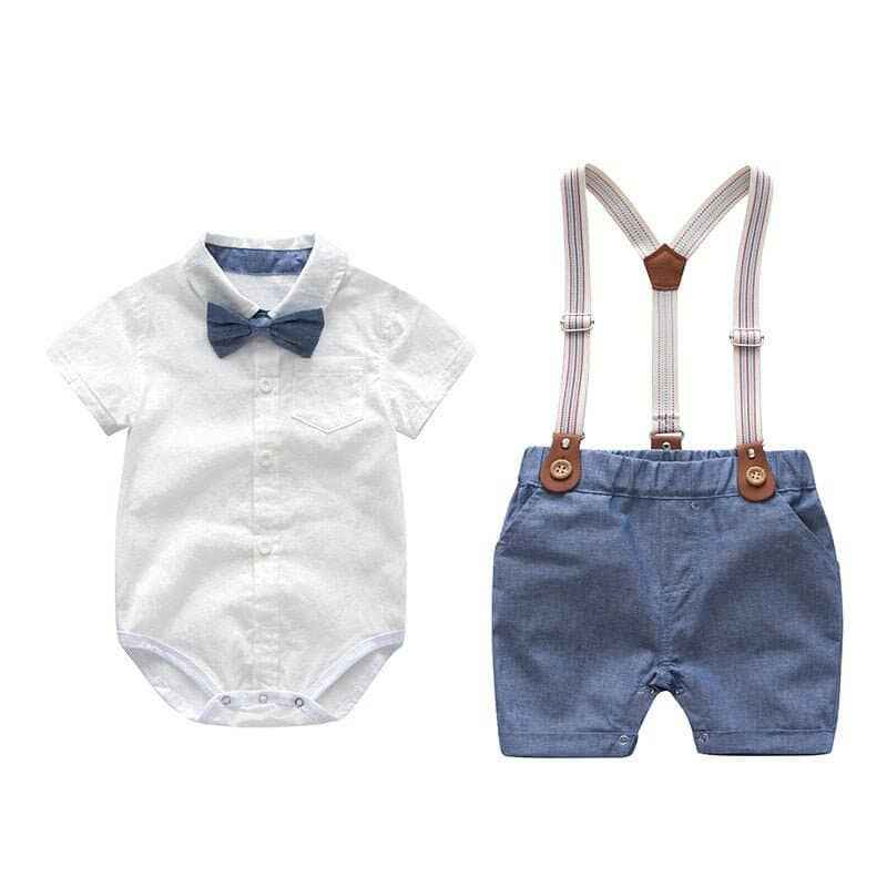 Baby Boy Clothes Party Suits: Blue / 12M