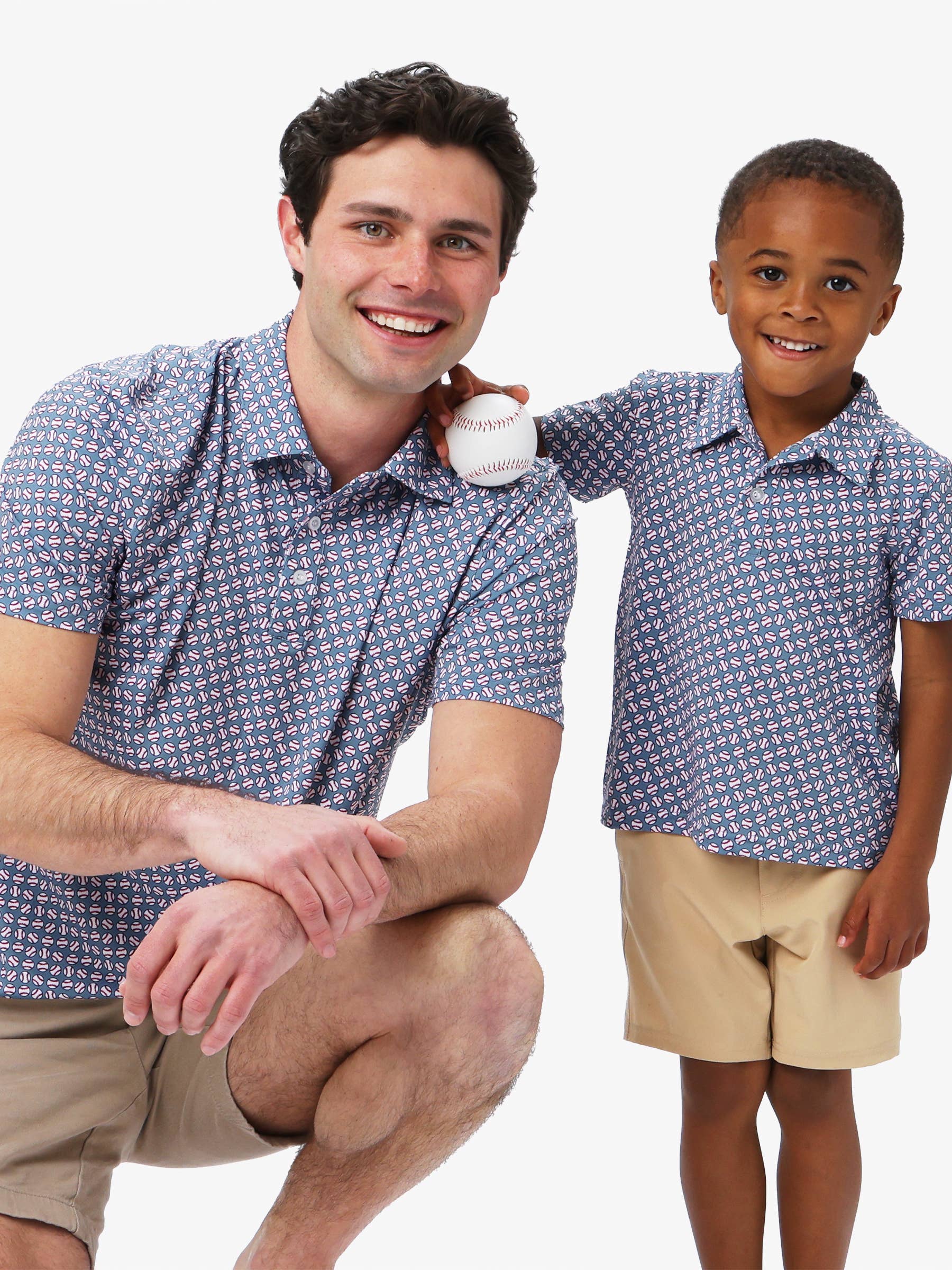 Baby Boys Home Run Performance Polo Romper
: Navy / 6-12m - Image 7