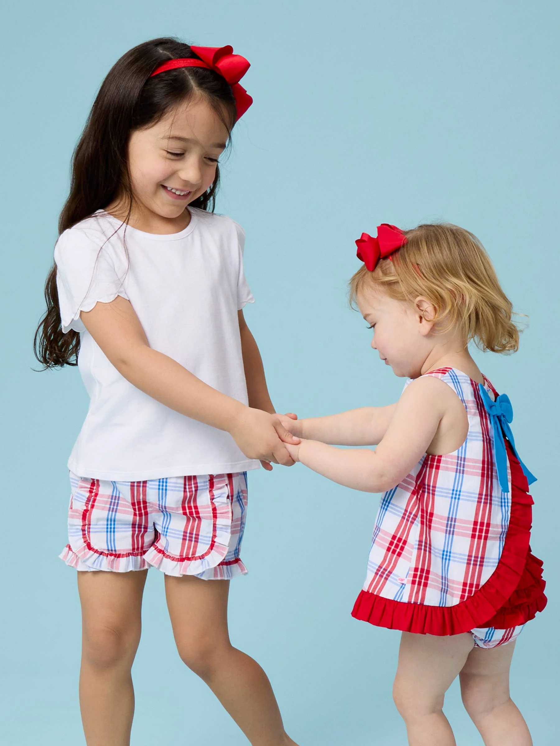 Baby Boys Lincoln Plaid Short Sleeve Woven Button-Up Romper
: Multi-Color / 0-3m - Image 5