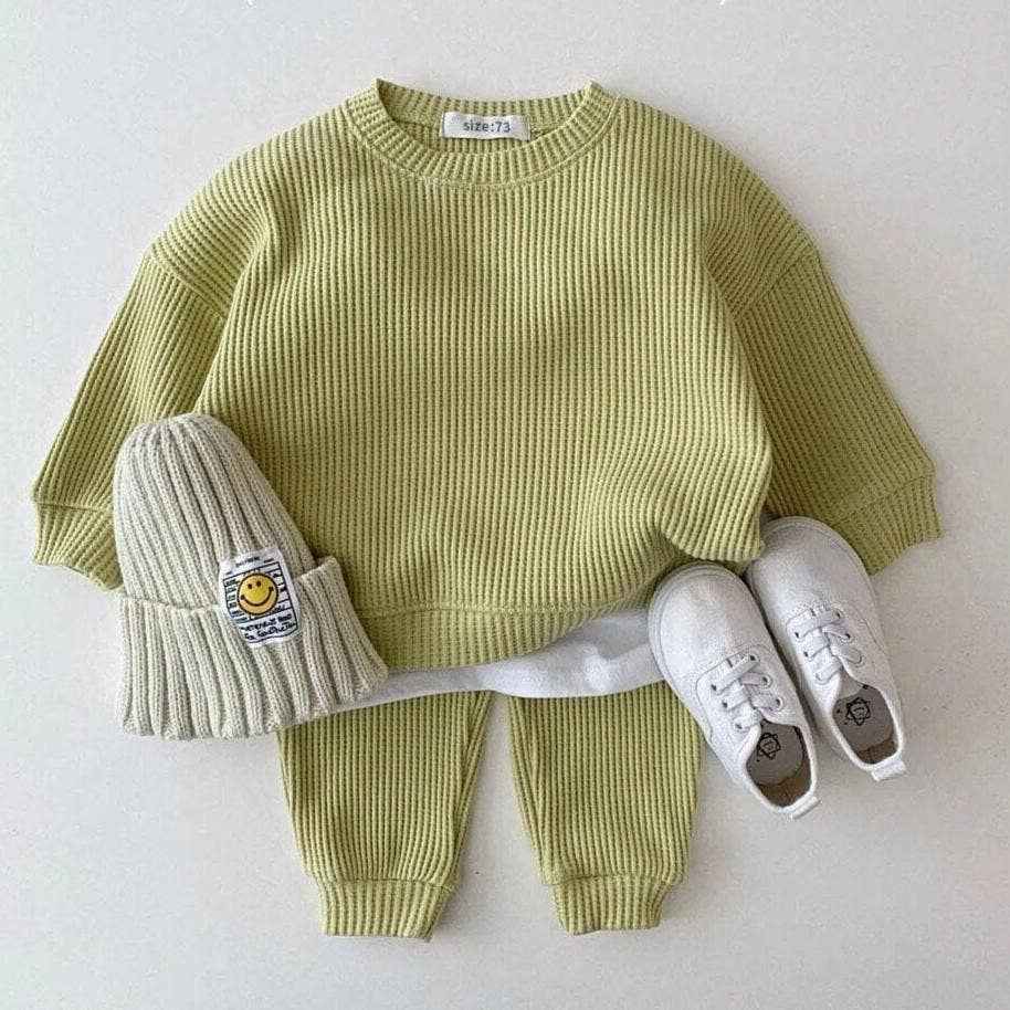 Baby Cotton Tracksuit Pullover Set - Image 7
