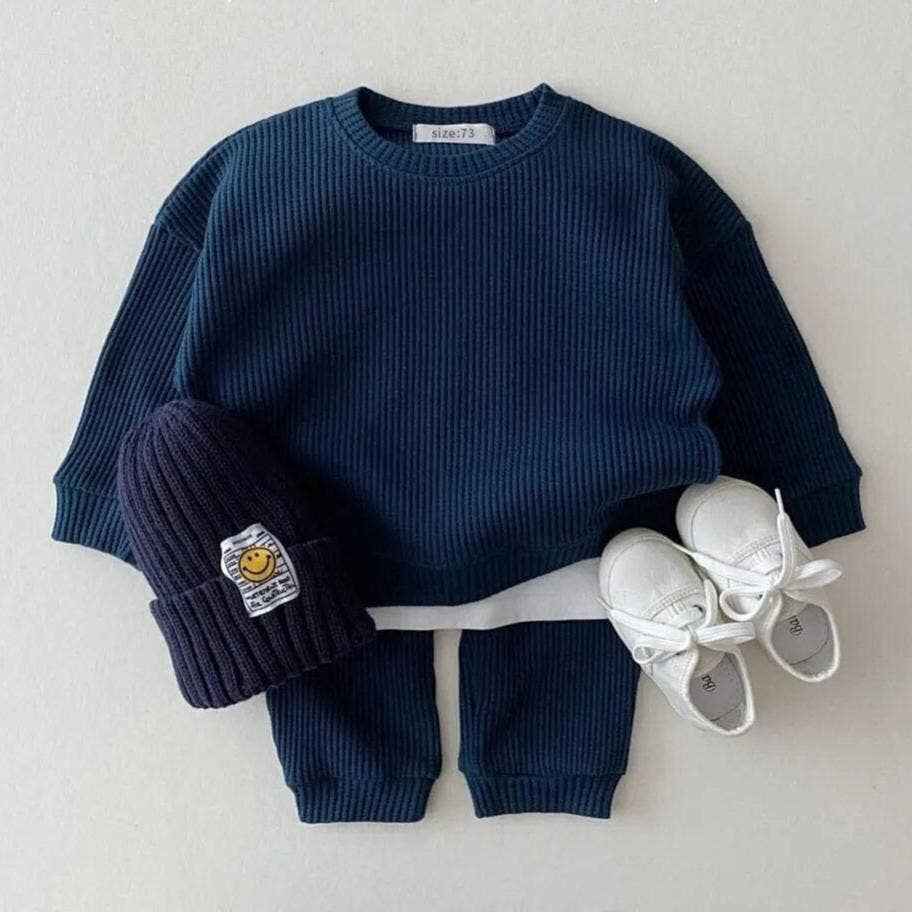 Baby Cotton Tracksuit Pullover Set - Image 8